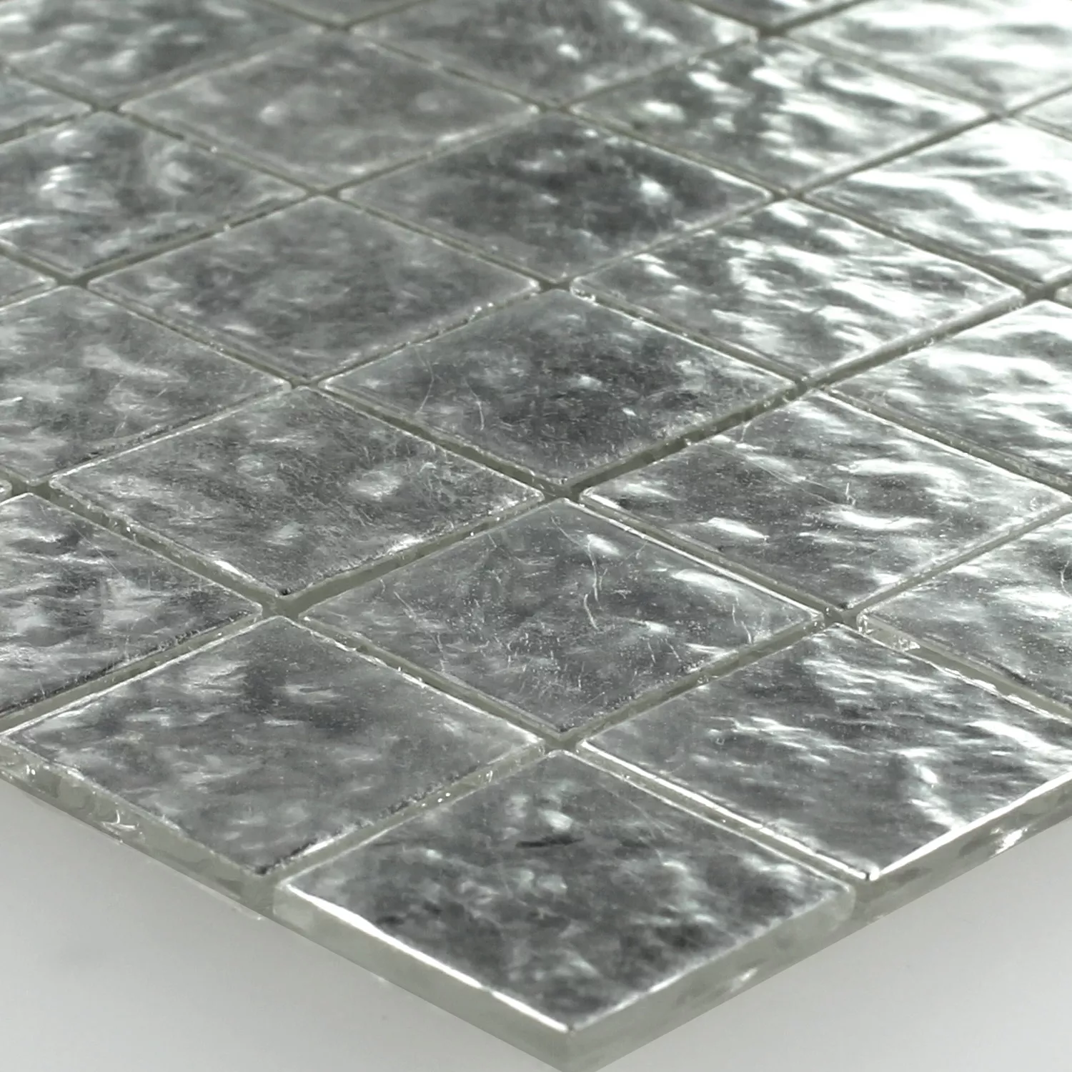 Mosaikkfliser Trend-Vi Glass Hvit Gull 24 Karat 1x1cm
