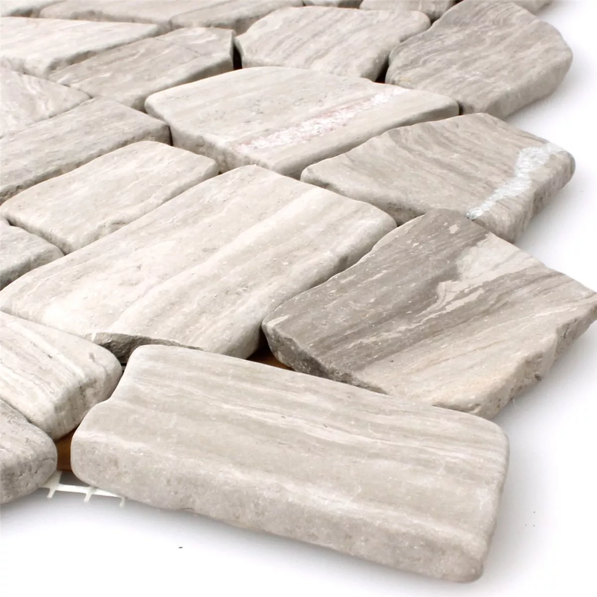 Mosaikkfliser Marmorbrudd Grå Stripet Mosaikkfliser Marmorbrudd Grå Stripet