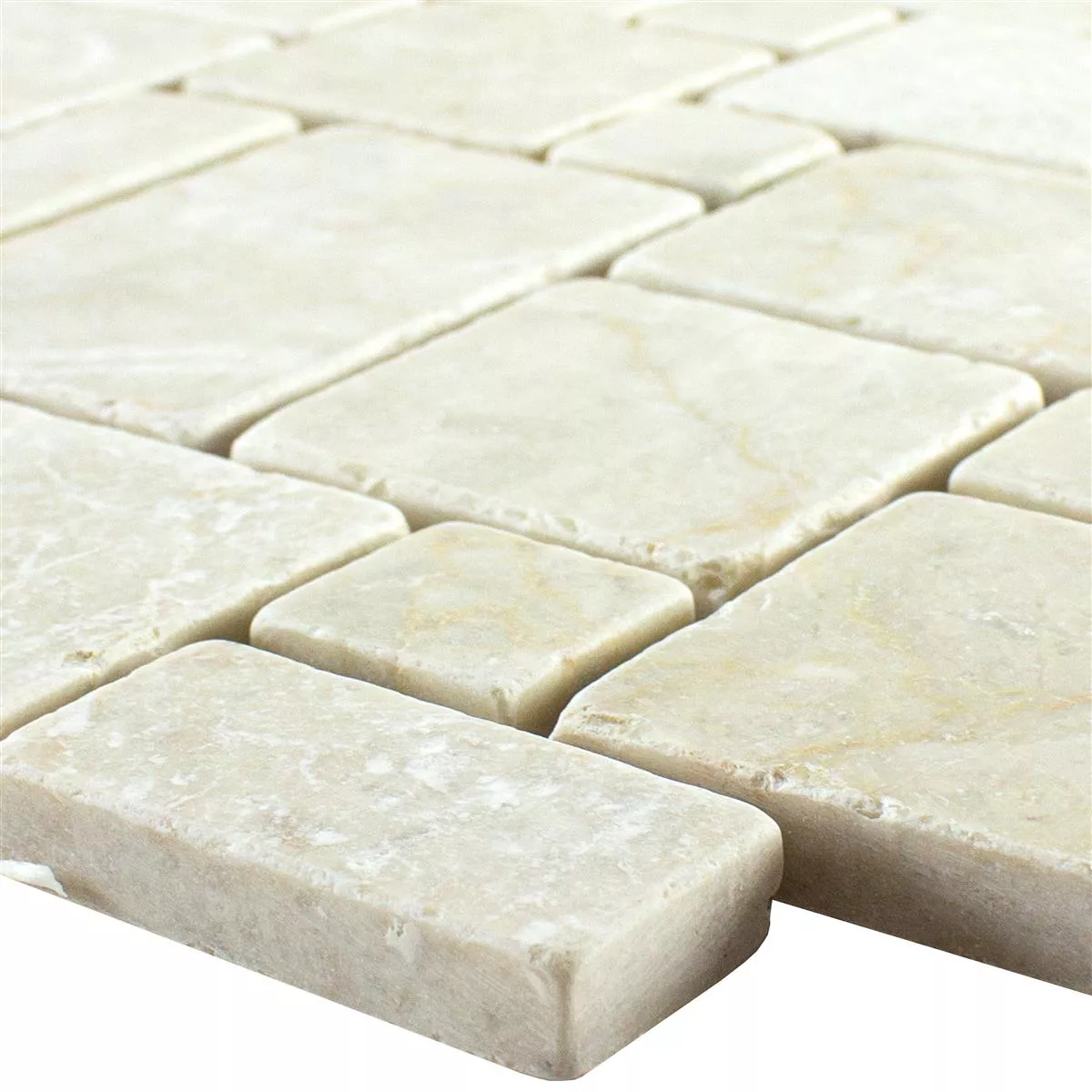 Naturstein Marmor Mosaikkfliser Kilkenny Cream