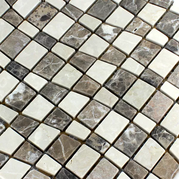 Mosaikkfliser Marmor Bølge Castano Beige