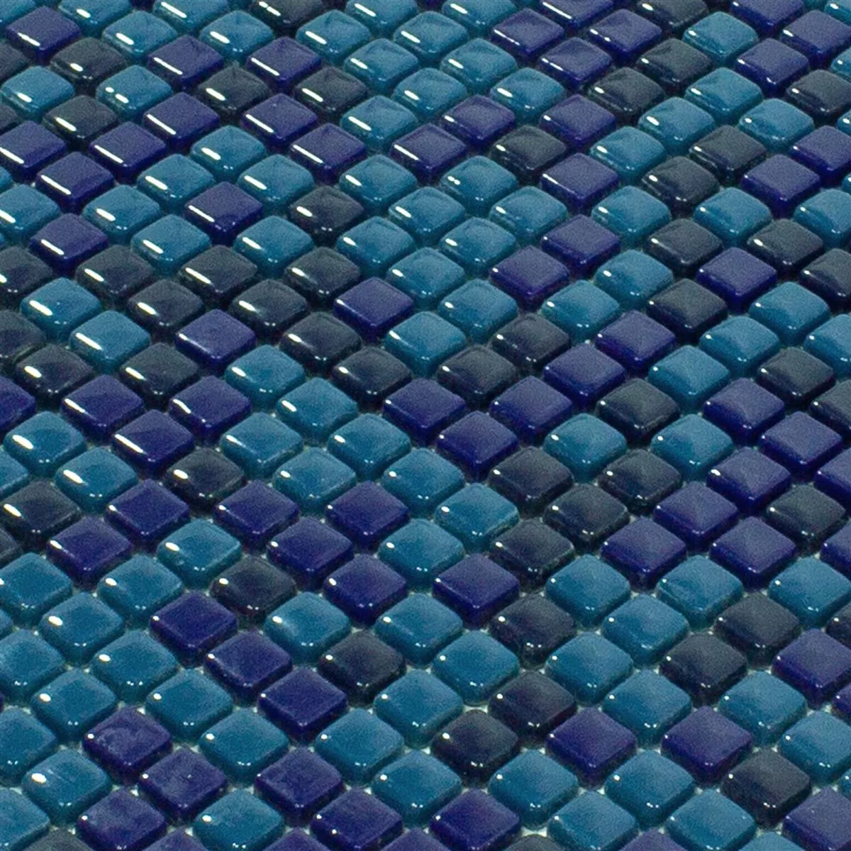 Glass Mosaikk Fliser Delight Blå Mix