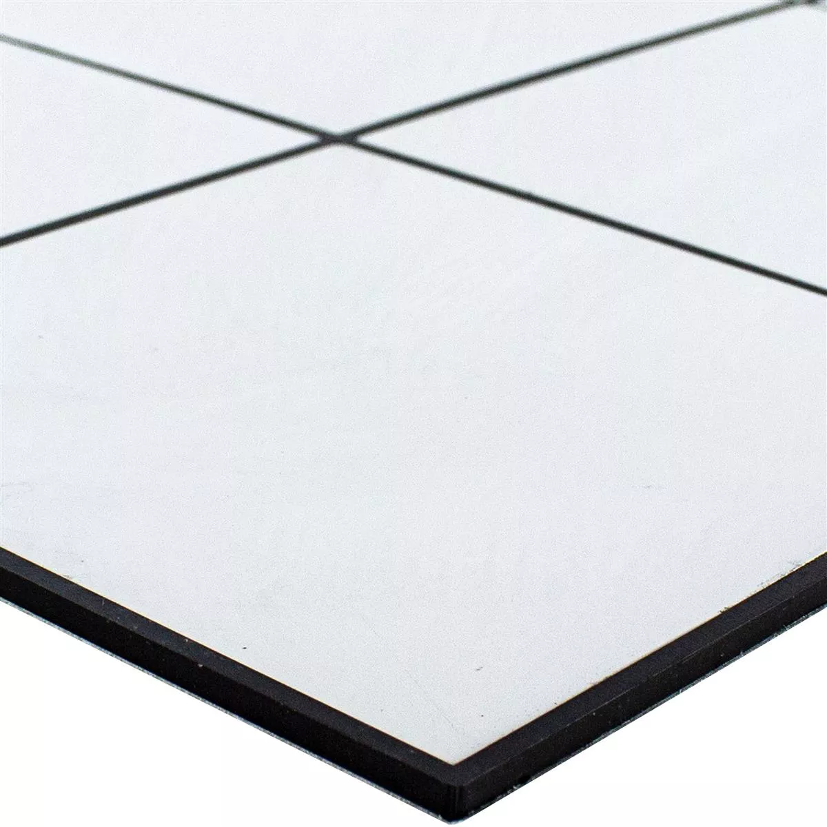 Aluminium Mosaikkfliser Lenora Selvklebende Hvit Aluminium Mosaikkfliser Lenora Selvklebende Hvit
