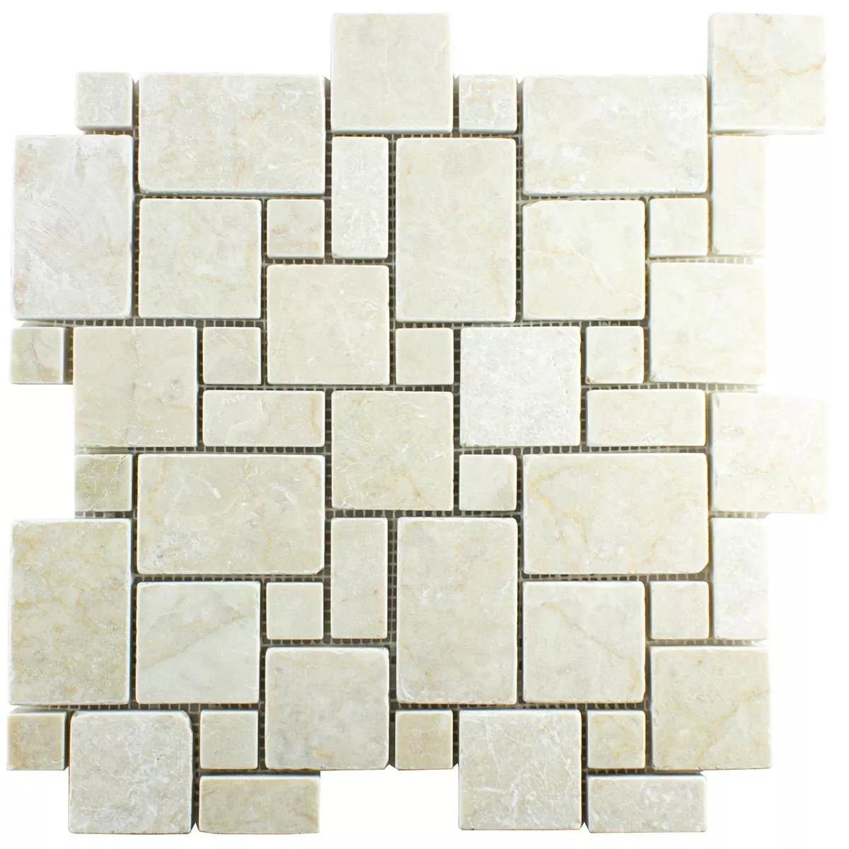 Naturstein Marmor Mosaikkfliser Kilkenny Cream