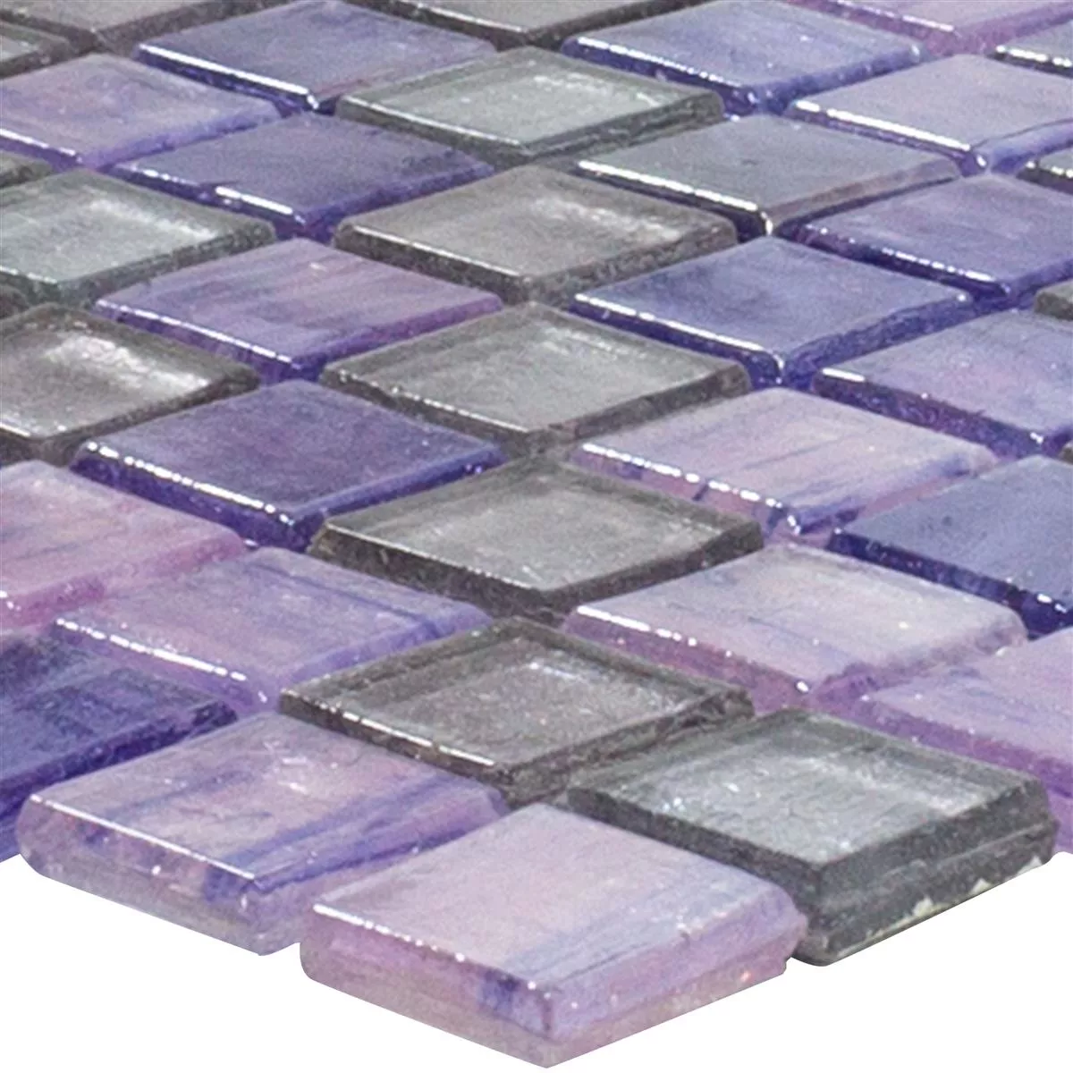 Glass Mosaikk Fliser Edessa Lila Mix Glass Mosaikk Fliser Edessa Lila Mix