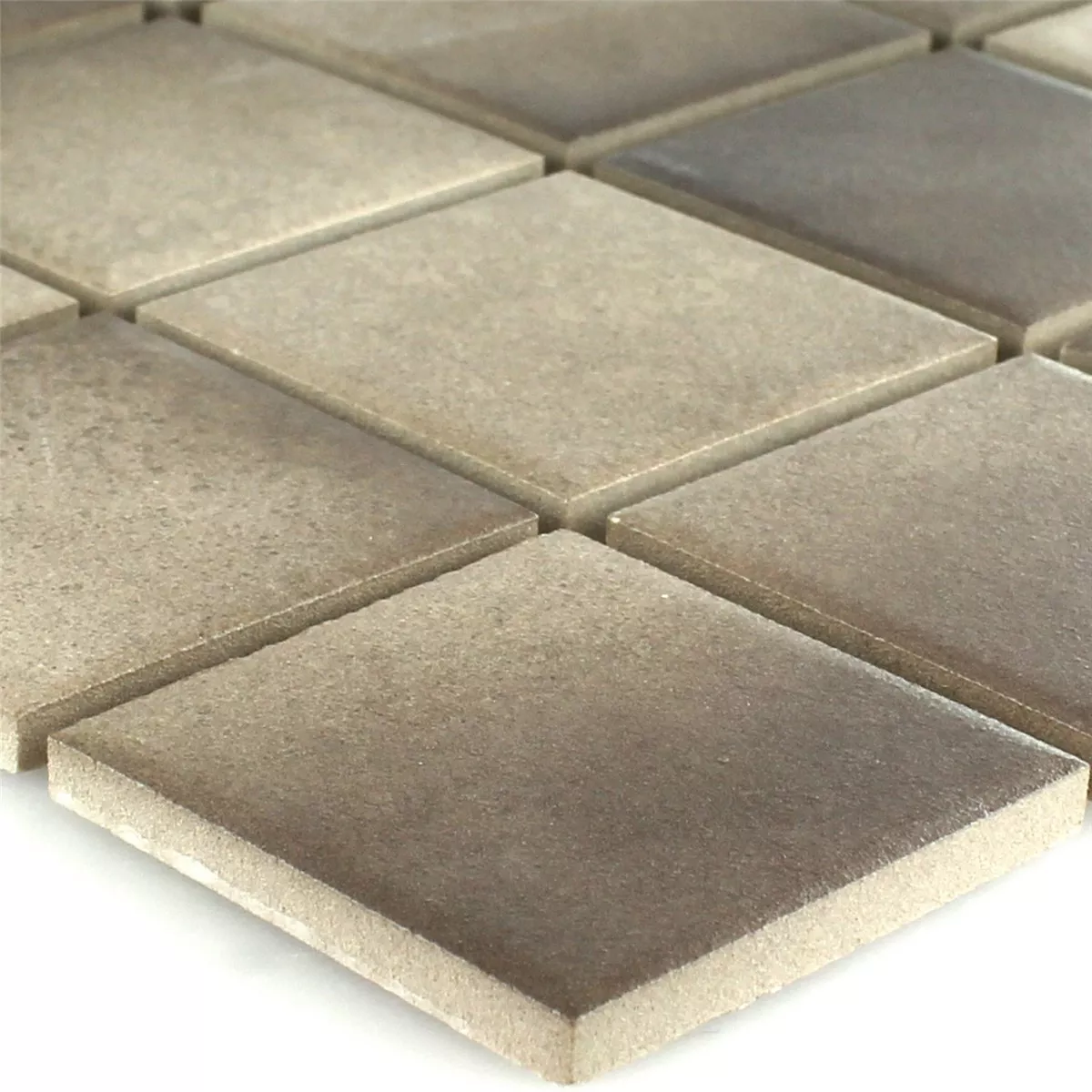 Mosaikkfliser Keramikk Sklisikkerhet Beige Brun