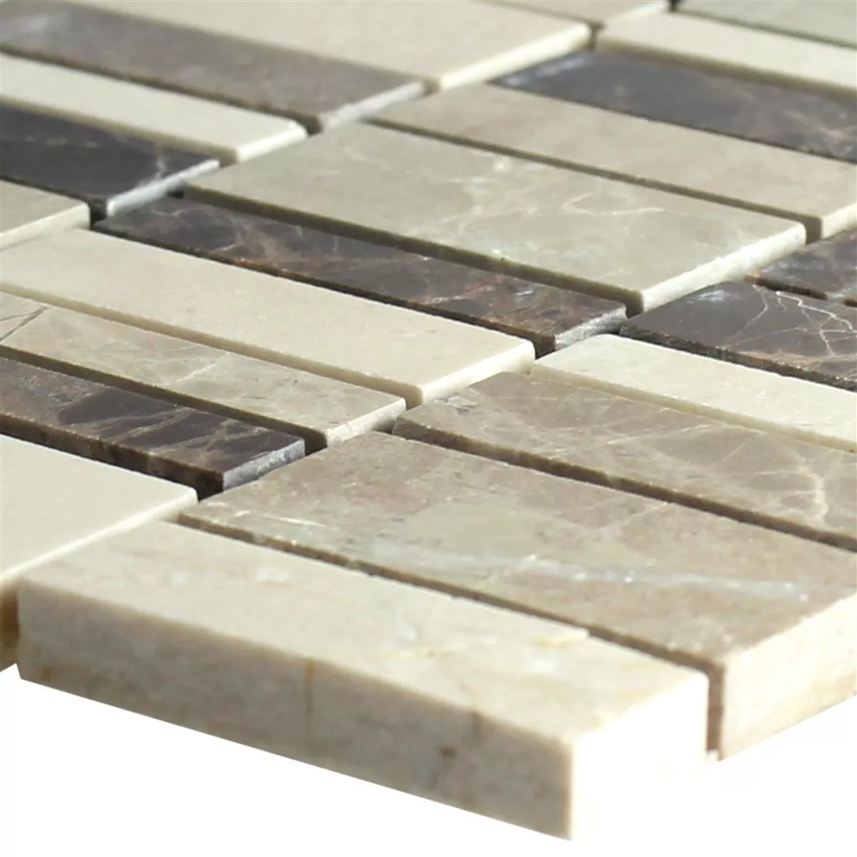 Marmor Mosaikkfliser Sunbury Brun Beige Marmor Mosaikkfliser Sunbury Brun Beige