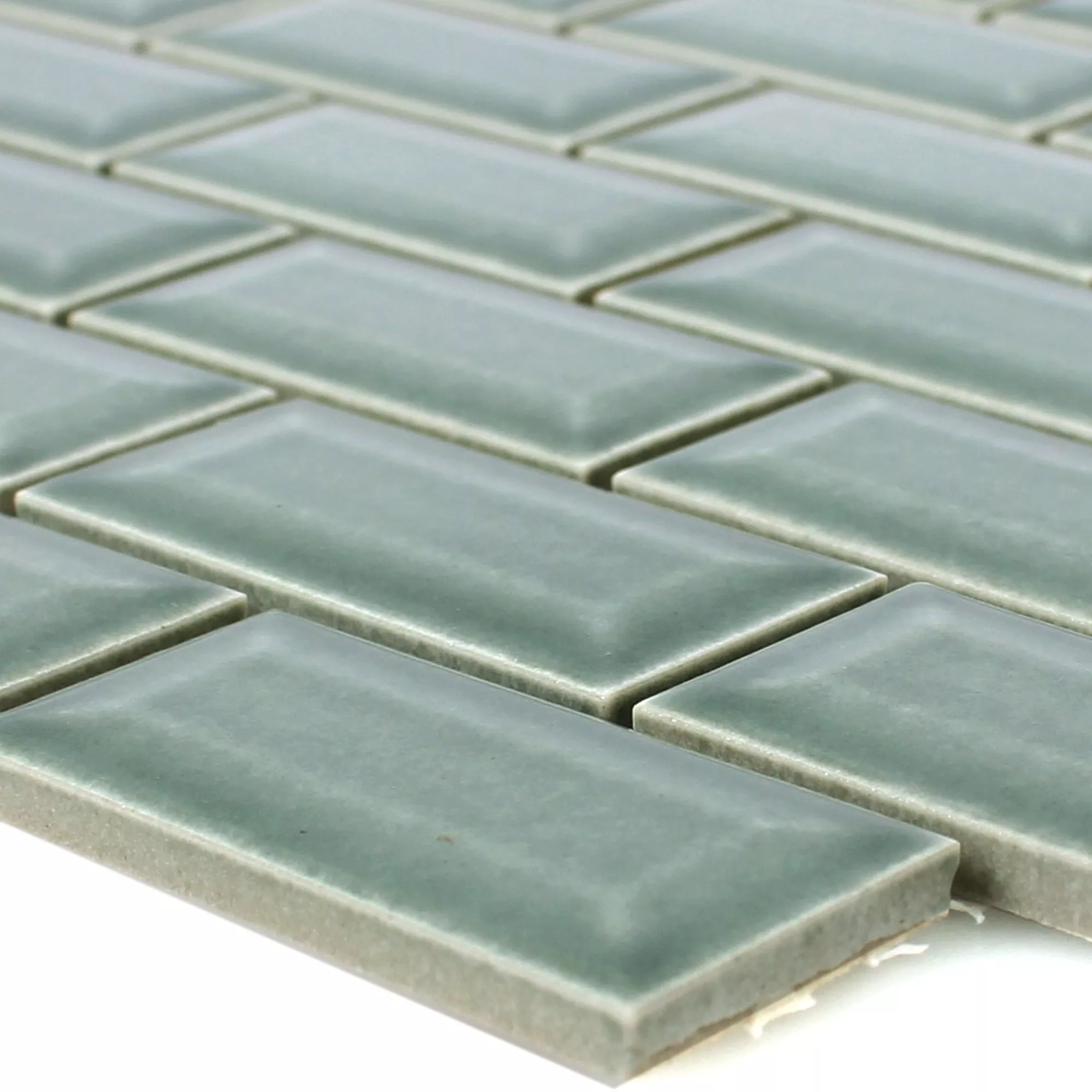 Keramisk Mosaikk Metro Fasett Picton Petrol Glitrende Keramisk Mosaikk Metro Fasett Picton Petrol Glitrende