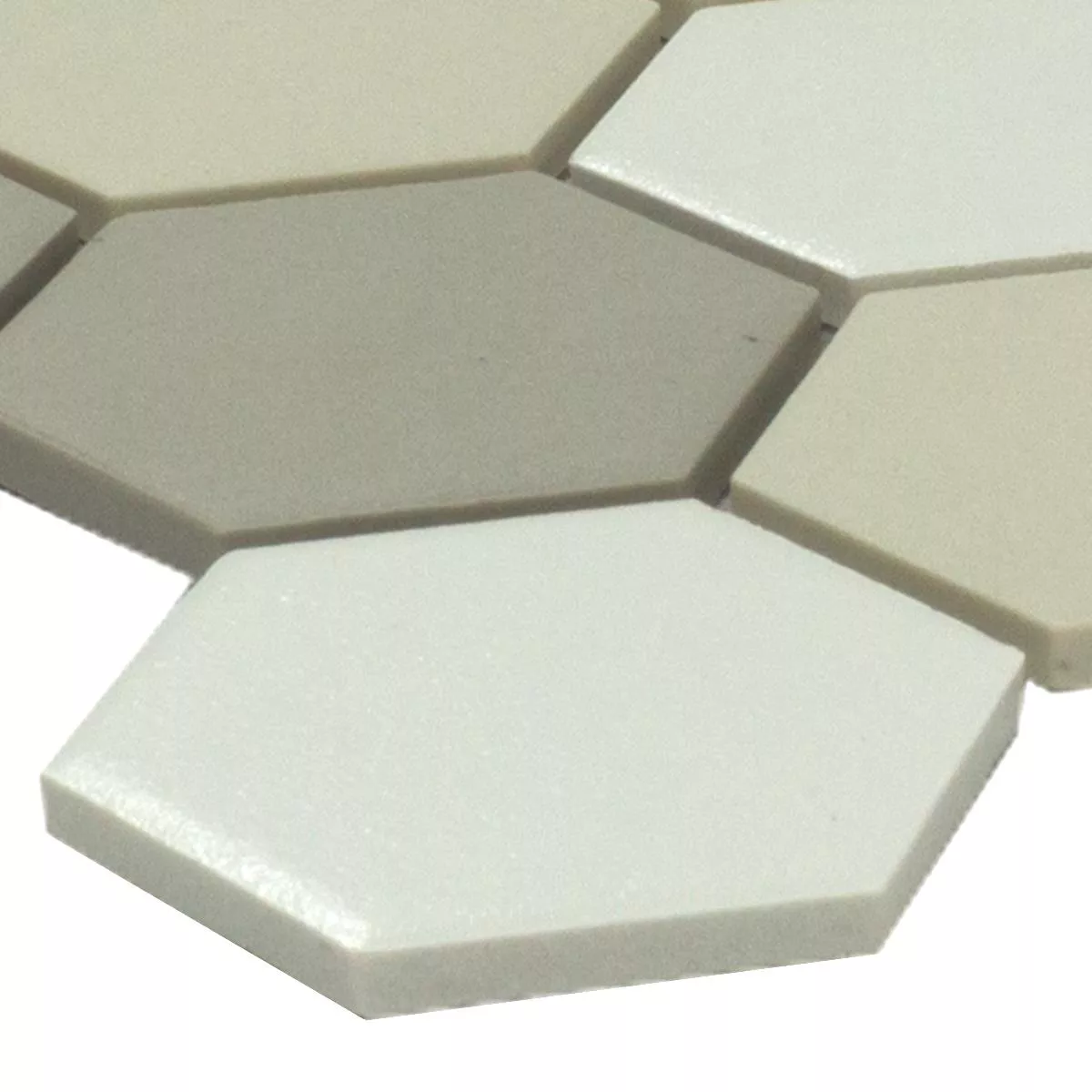 Keramikk Mosaikkfliser Sekskant Bern Beige Grå