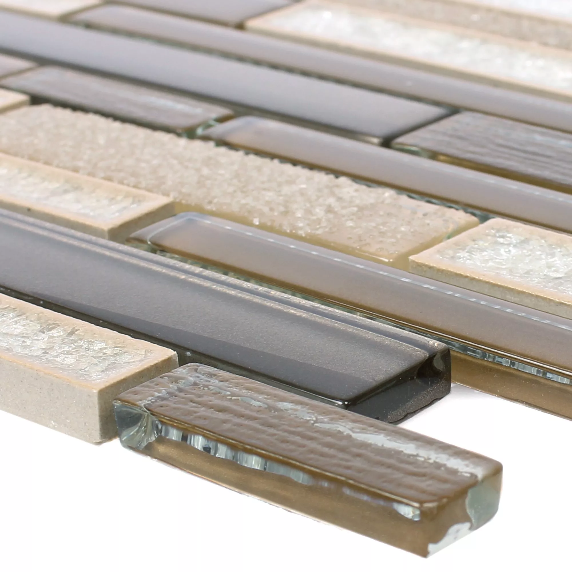Glass Naturstein Keramisk Mosaikk Kozan Brun Glass Naturstein Keramisk Mosaikk Kozan Brun