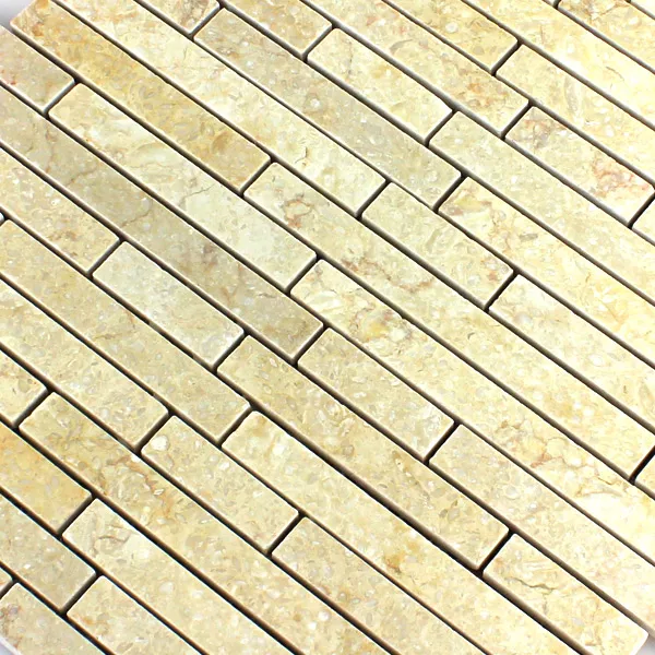 Mosaikkfliser Marmor Lys Beige Polert