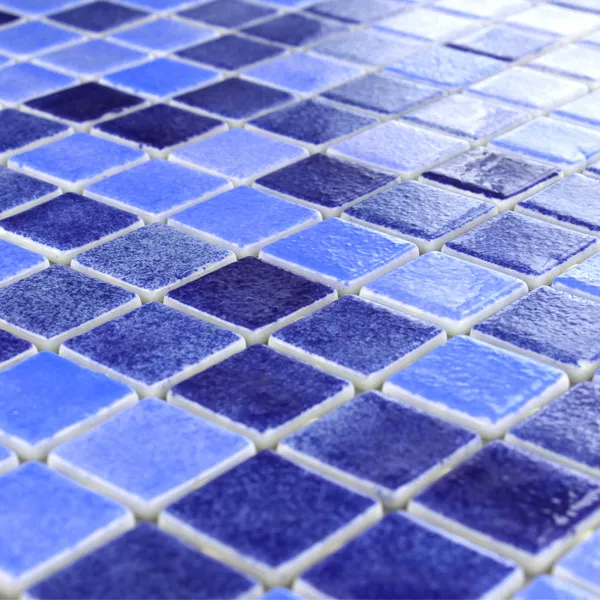 Mønster fra Glass Svømmebasseng Mosaikk  Blå Mix