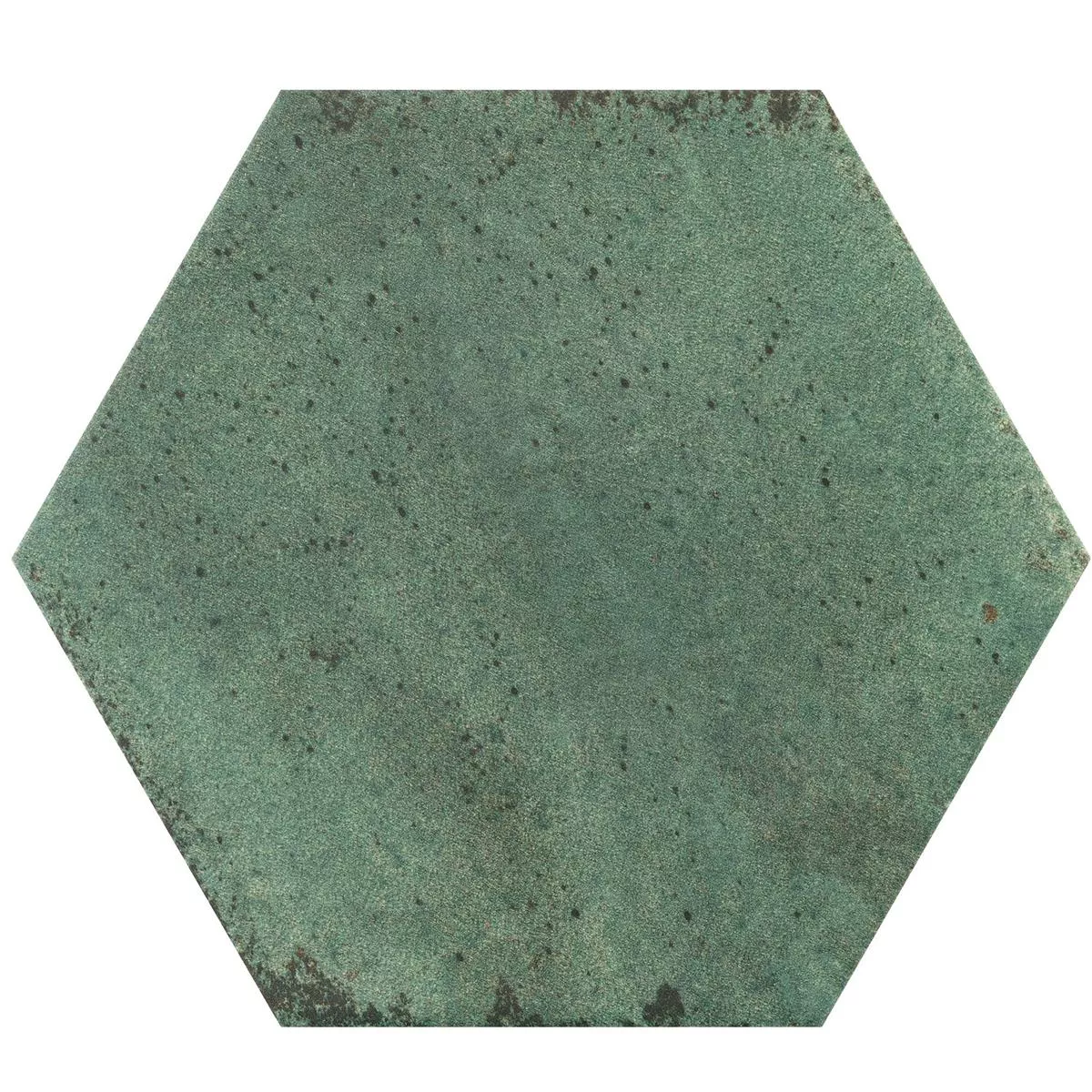 Gulvfliser Arosa Frostet Sekskant Smaragdgrønn 17,3x15cm