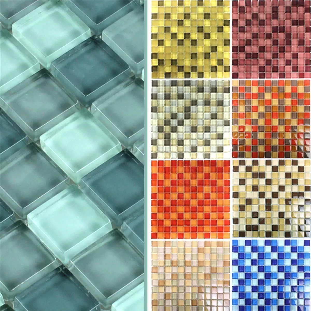 Glass Mosaikk Fliser Navarino