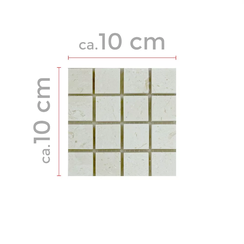 Mønster Natursteinmosaikk Kalkstein Luminares 23