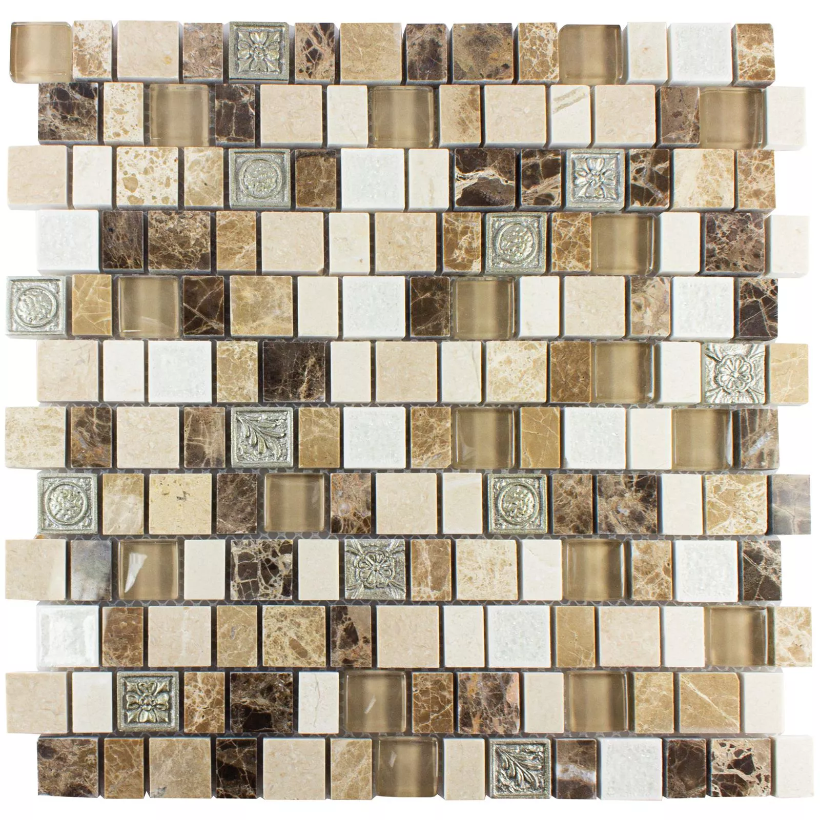 Mosaikkfliser Moranbah Brun Beige Hvit