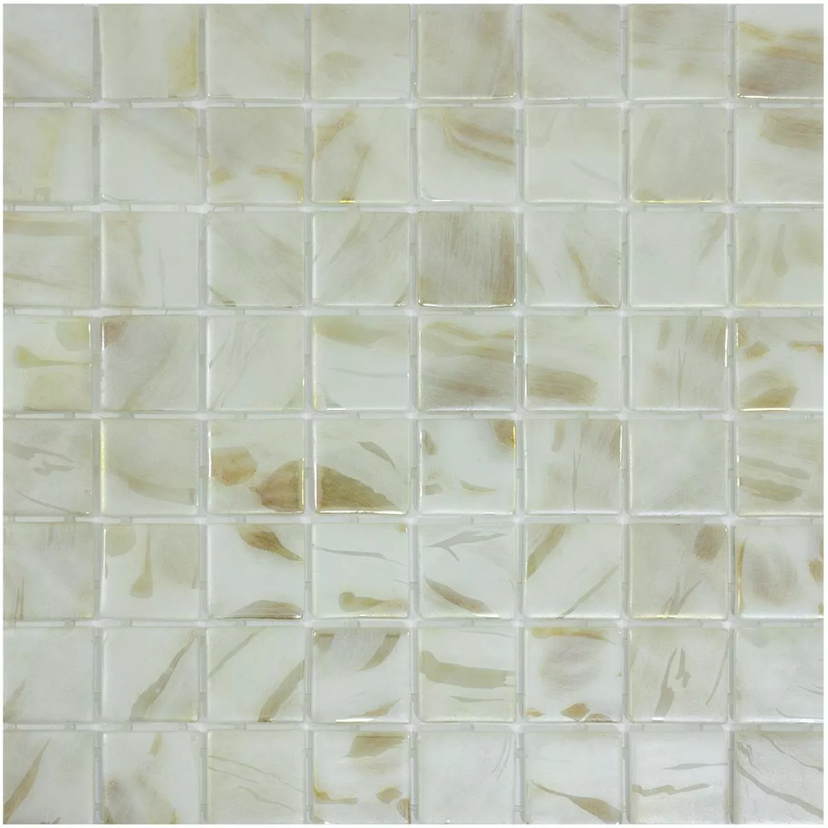 Glass Svømmebasseng Mosaikk Alassio Beige 38