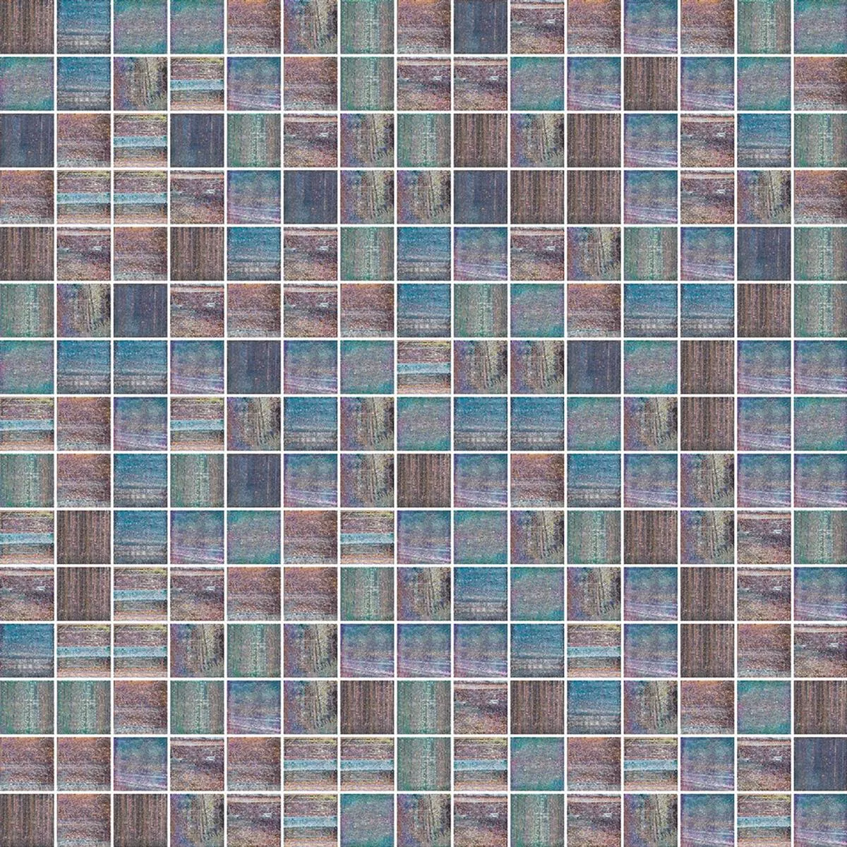 Glass Mosaikk Fliser Trend-Vi 838 Shining 20x20 mm