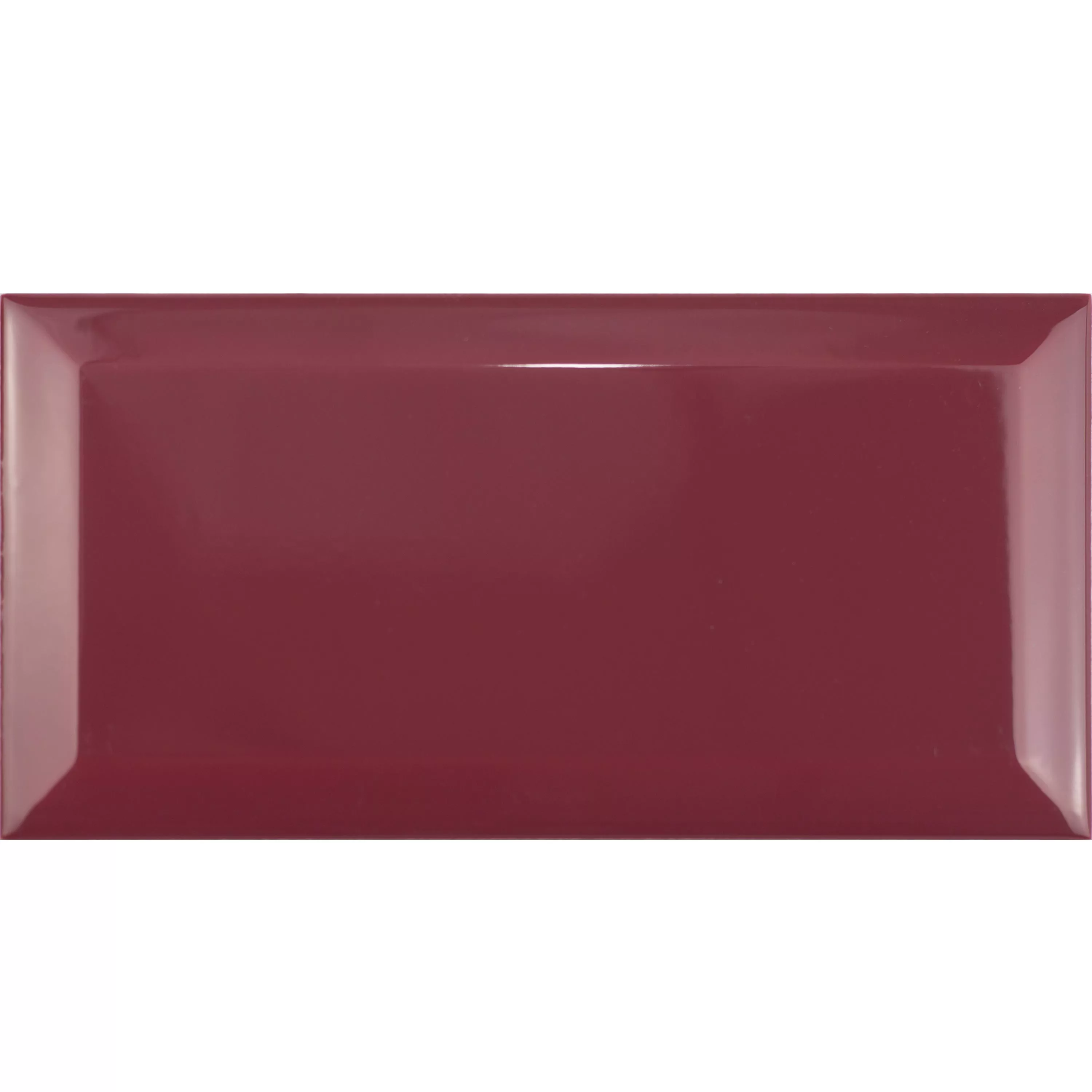 Metro Veggfliser Brussel Fasett 10x20x0,7cm Rojo Burdeos