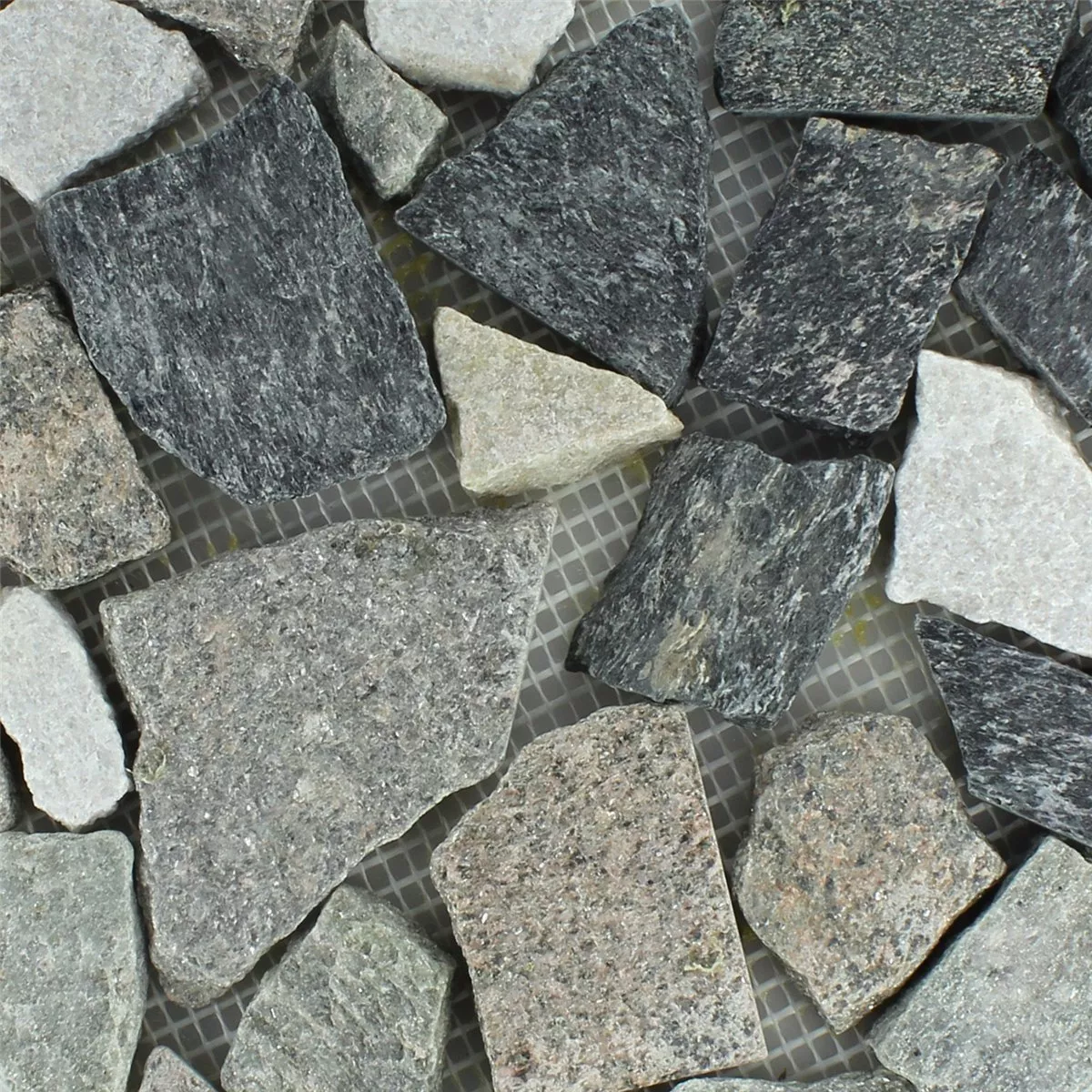 Mosaikkfliser Marmorbrudd Basalt