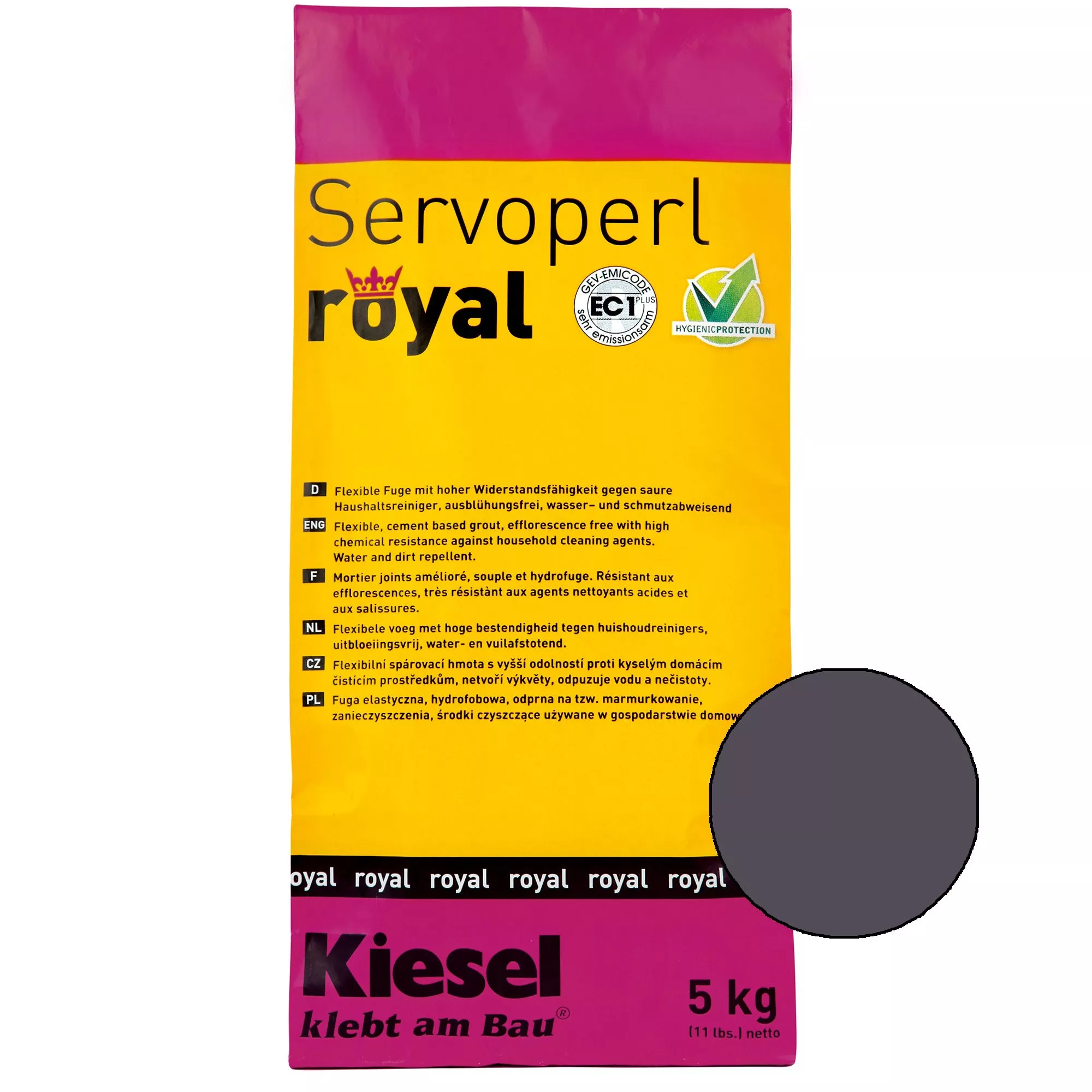 Kiesel Servoperl royal - fugemasse-5Kg Shadow