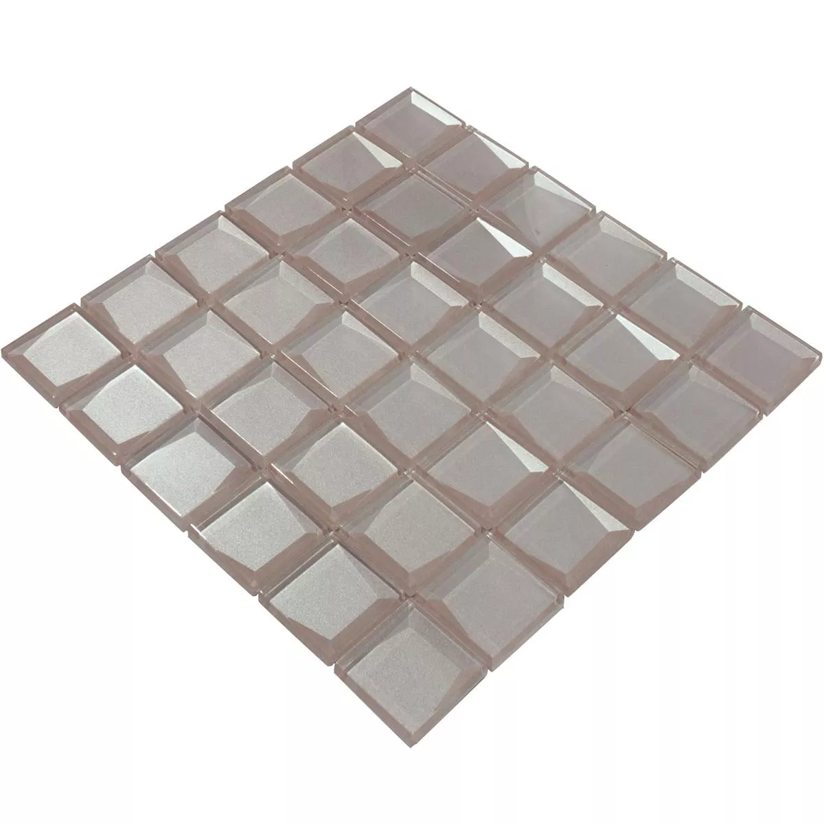 Glass Mosaikk Fliser Venedig 3D Beige