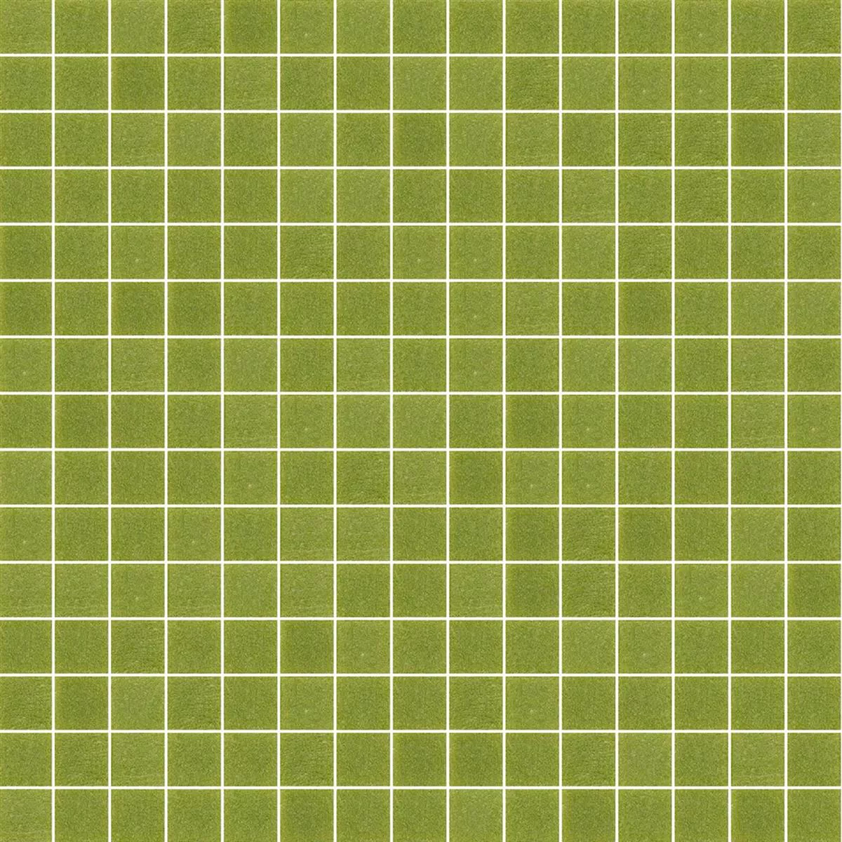 Glass Mosaikk Flis Trend-Vi Vitreo 109 Olivengrønn 20x20mm