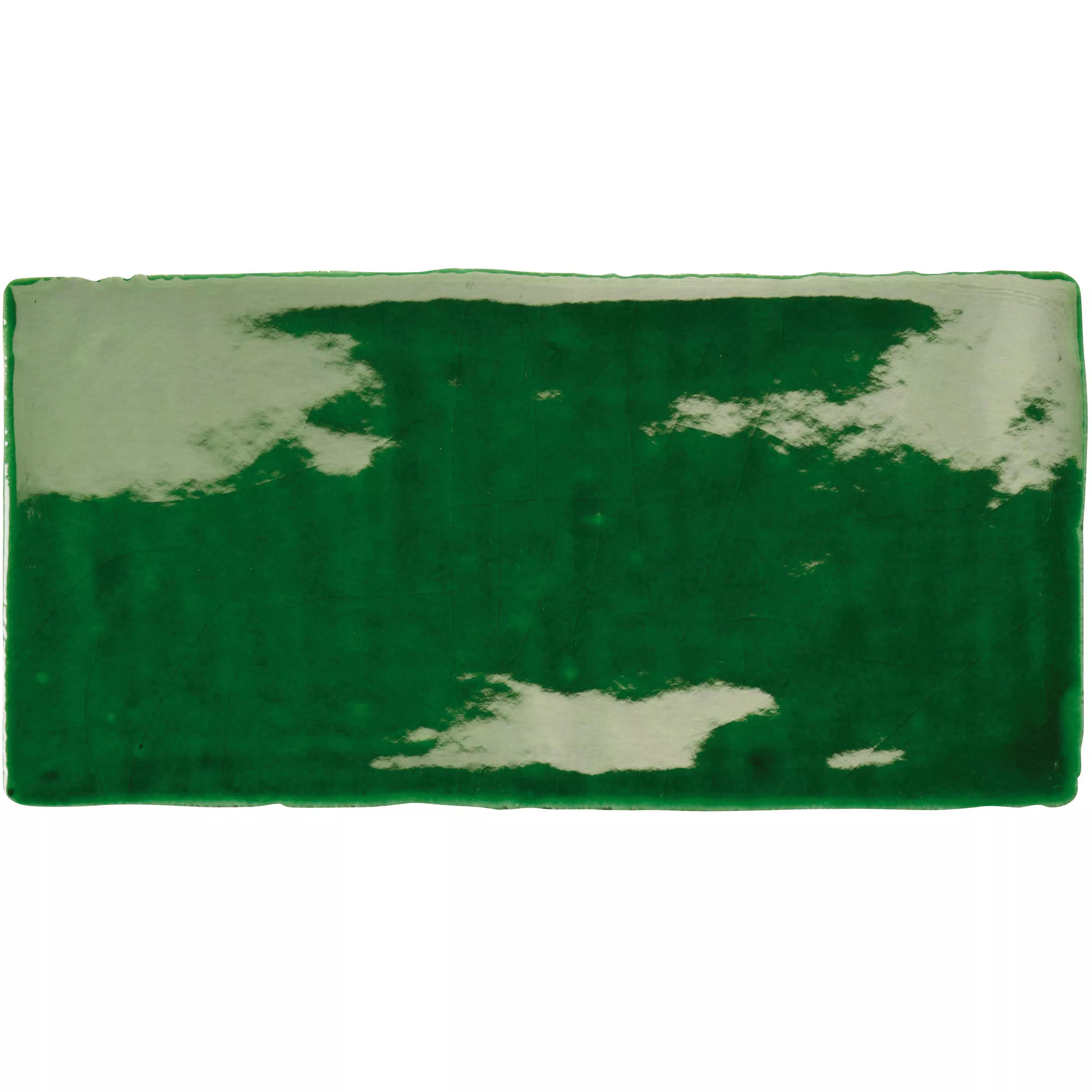 Veggfliser Algier Håndlaget 7,5x15cm Smaragdgrønn