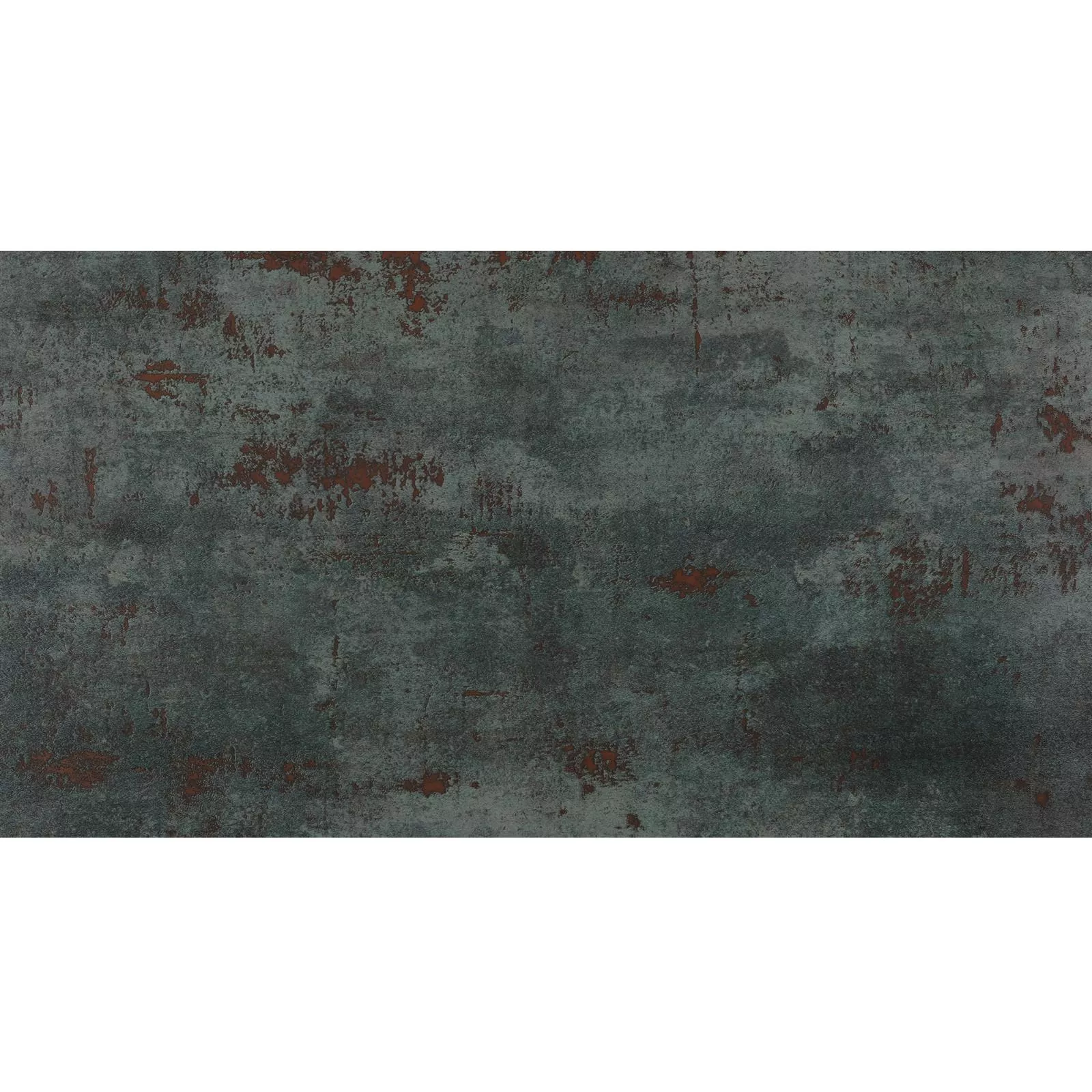 Mønster Gulvfliser Phantom Metall Utseende Delvis Polert Sea Green 30x60cm