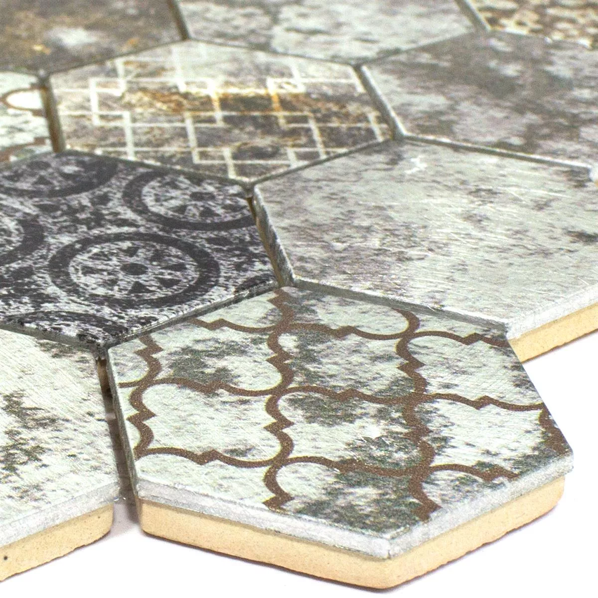 Mosaikkfliser Rixos Grå Sølv Brun