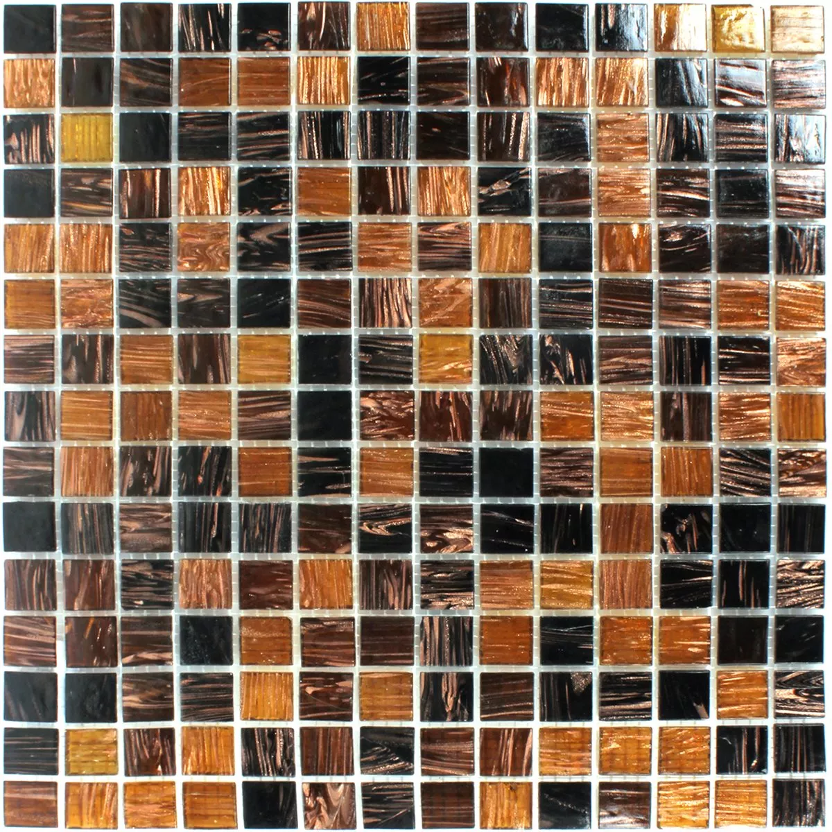 Glass Mosaikk Fliser Goldstar Brun Mix