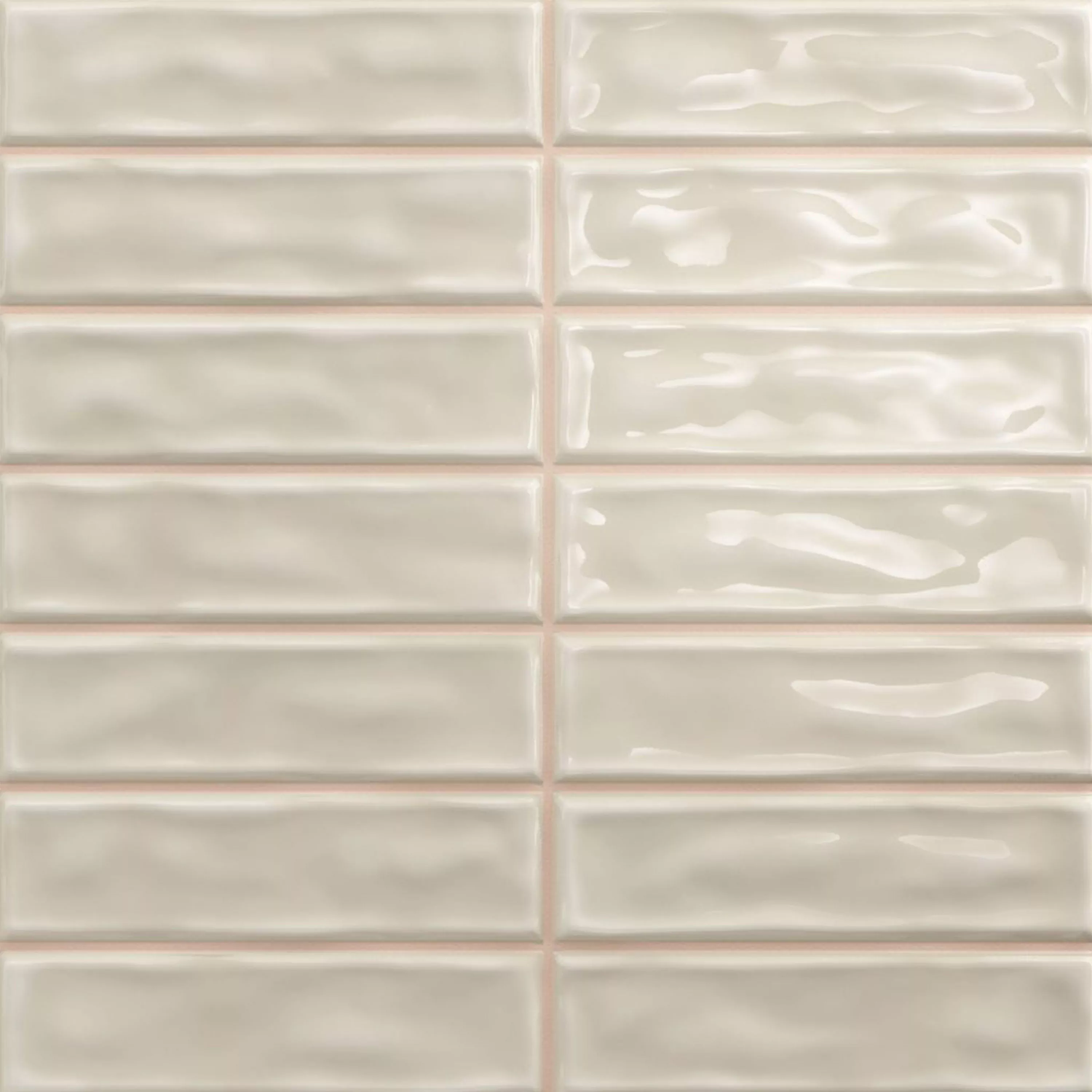 Veggfliser Verbania Stang Glitrende Bølgete Beige 20x20cm