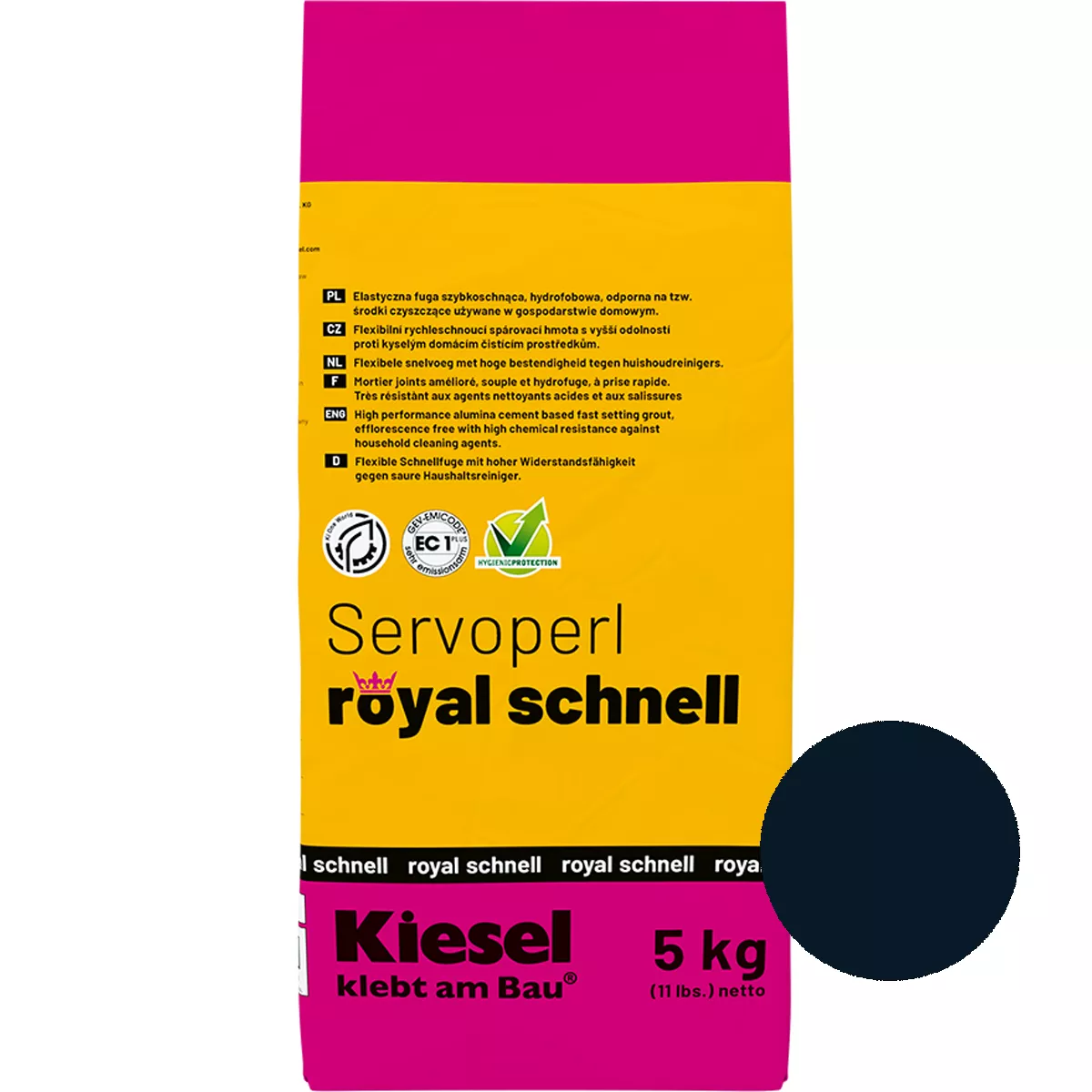 Fugemasse Servoperl Royal Quick Velvet Black 5 kg