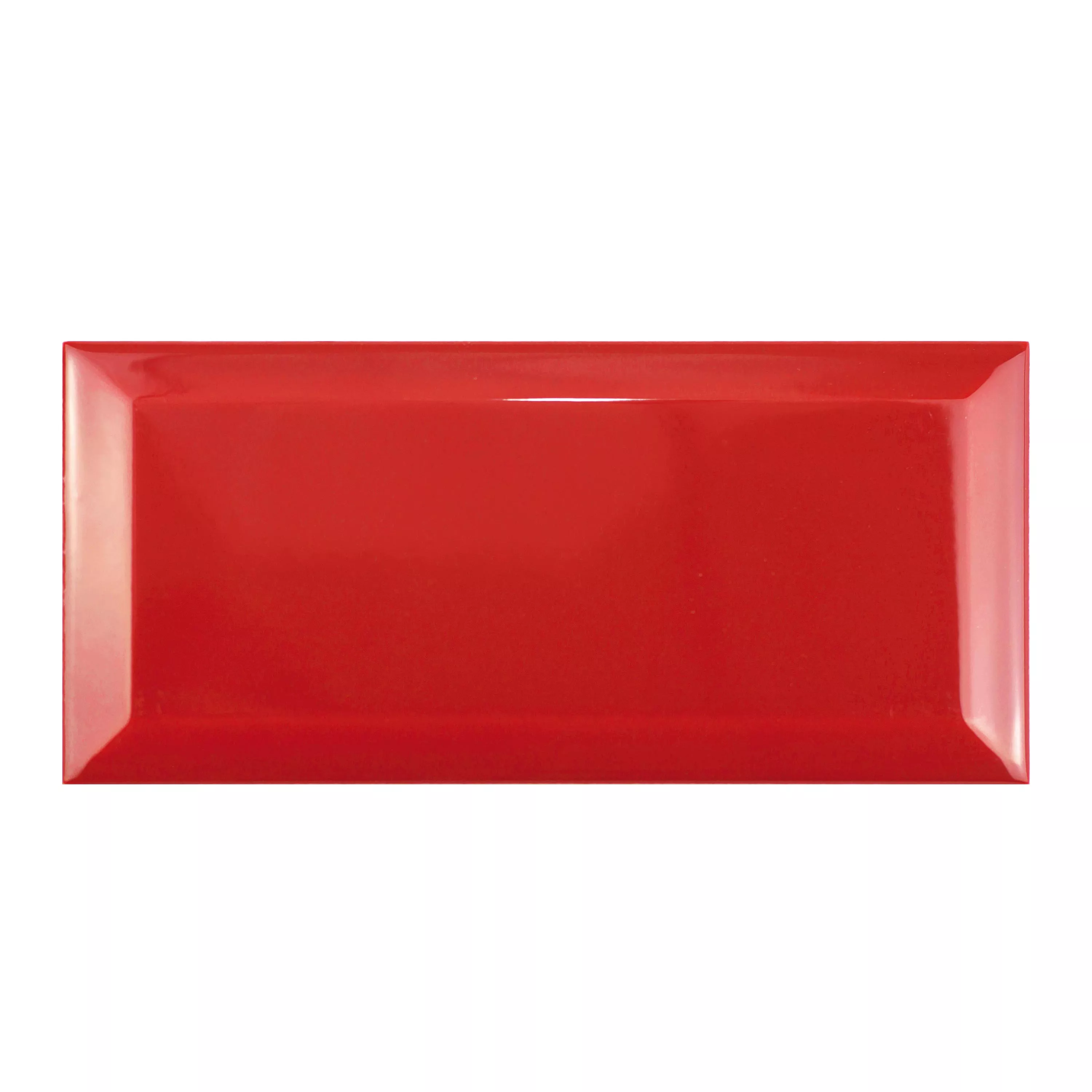 Metro Veggfliser Brasilia Fasett 7,5x15x0,7cm Rojo Metro Veggfliser Brasilia Fasett 7,5x15x0,7cm Rojo