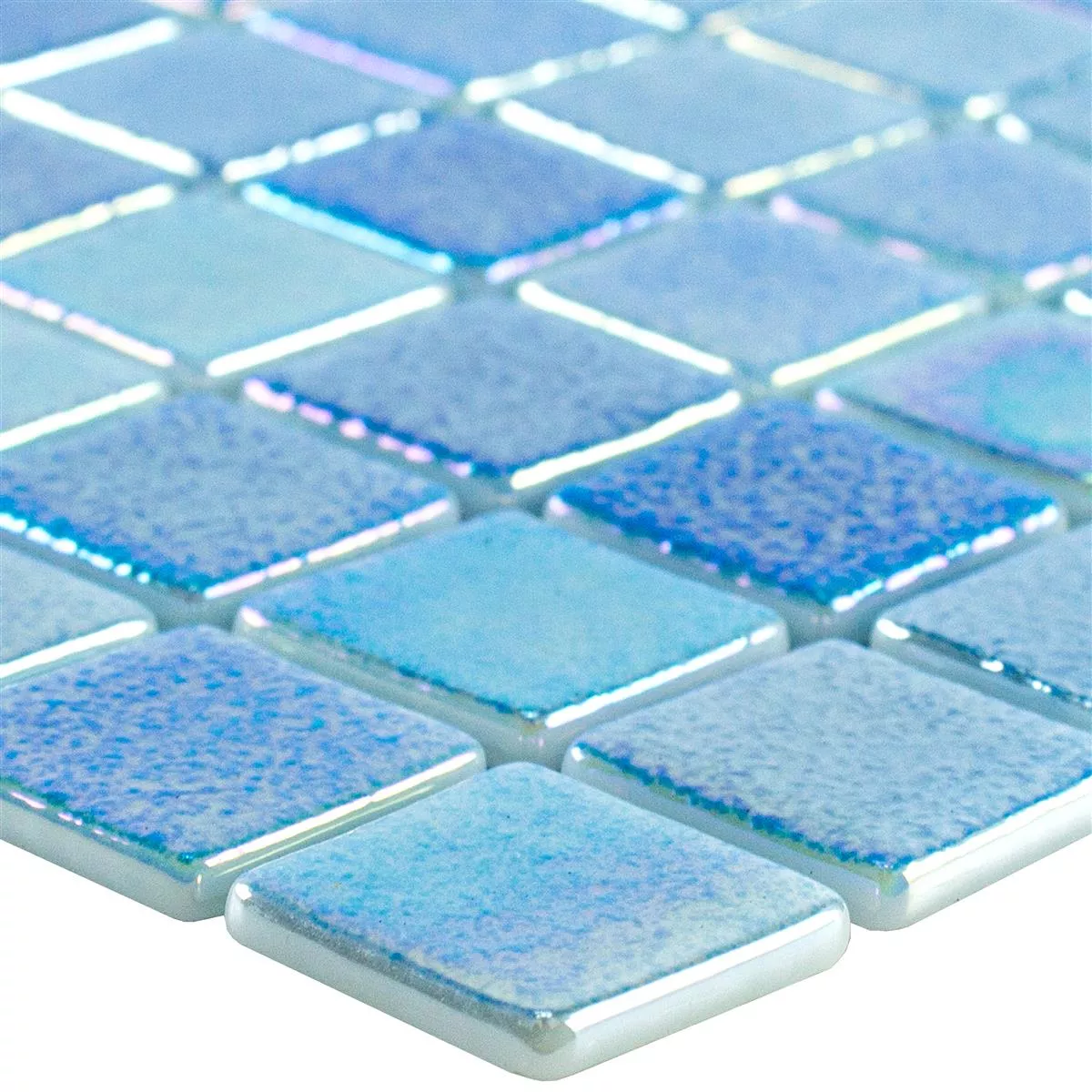Glass Svømmebasseng Mosaikk McNeal Lyse Blå 25