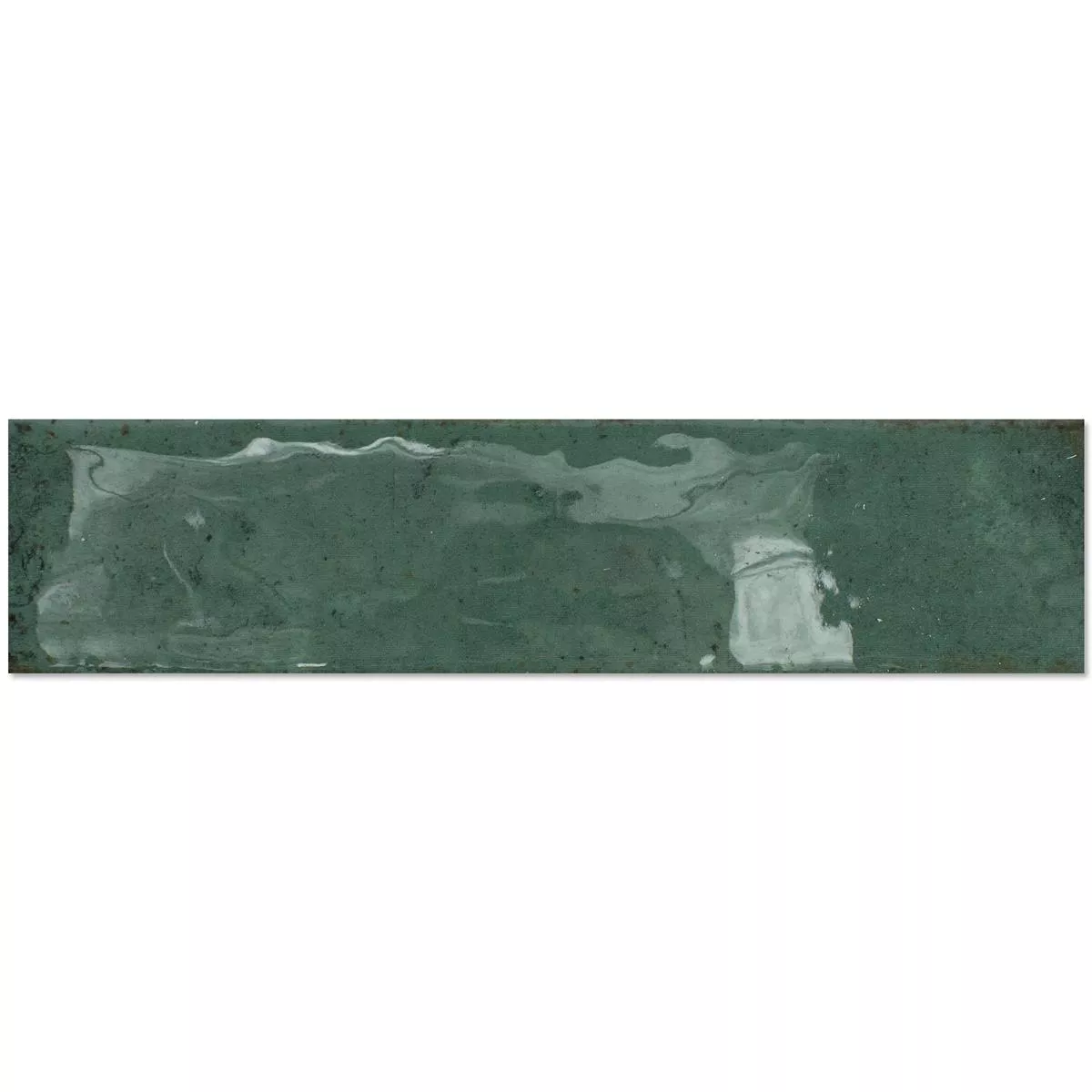 Veggfliser Kiowa Glitrende Bølgete Grønn 6x25cm Veggfliser Kiowa Glitrende Bølgete Grønn 6x25cm