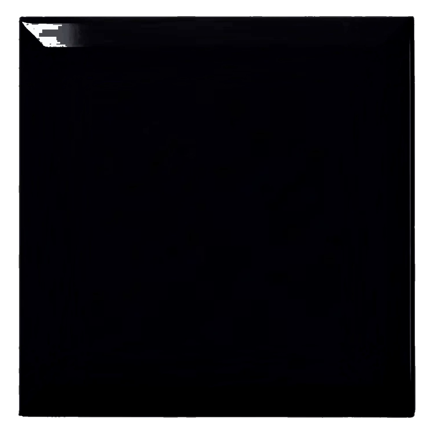 Metro flis Svart Glitrende 20x20 cm Fasett Freetown Negro
