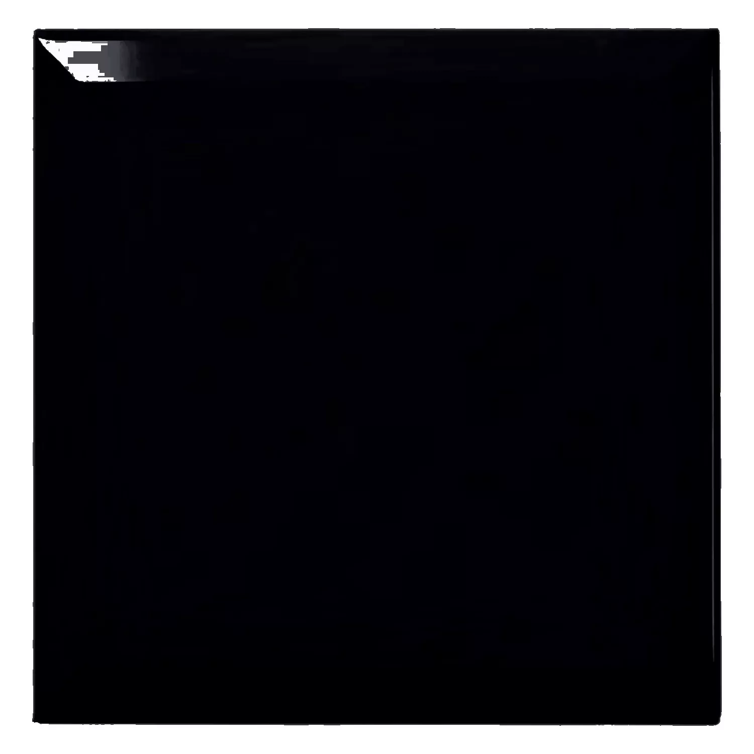Metro flis Svart Glitrende 20x20 cm Fasett Freetown Negro