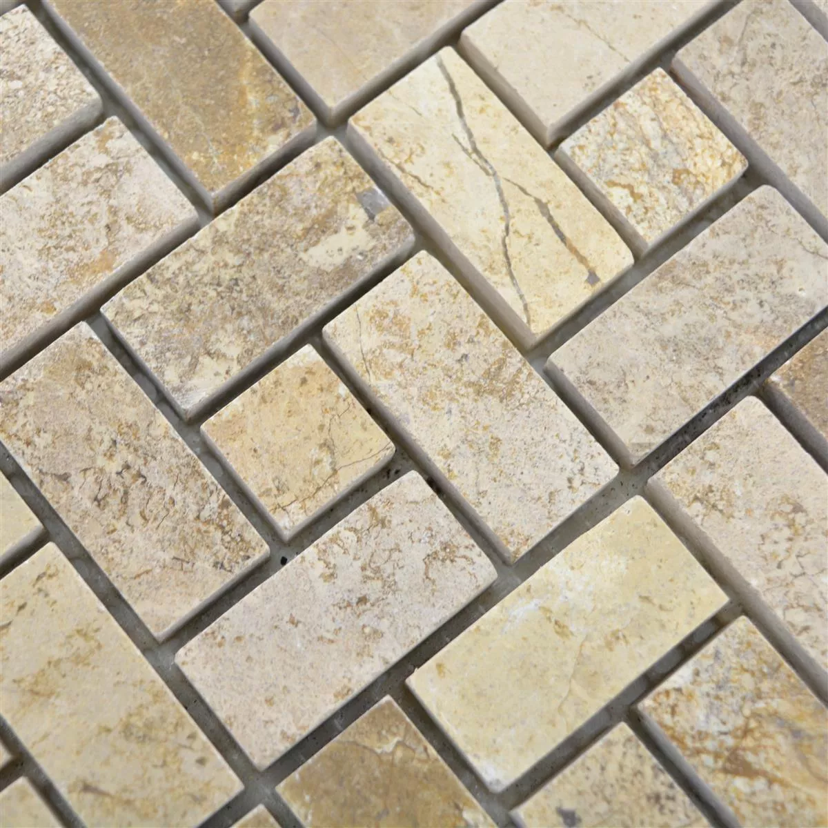 Naturstein Marmor Mosaikkfliser Umay Brun Beige