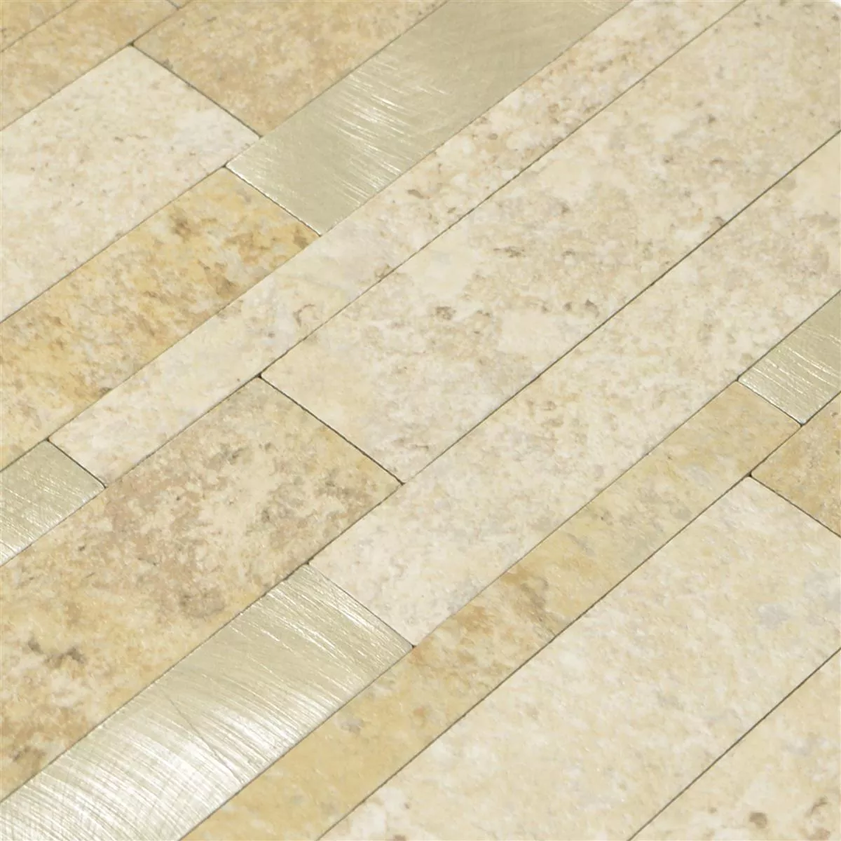 Vinyl Mosaikkfliser Mirbach Selvklebende Beige Gull