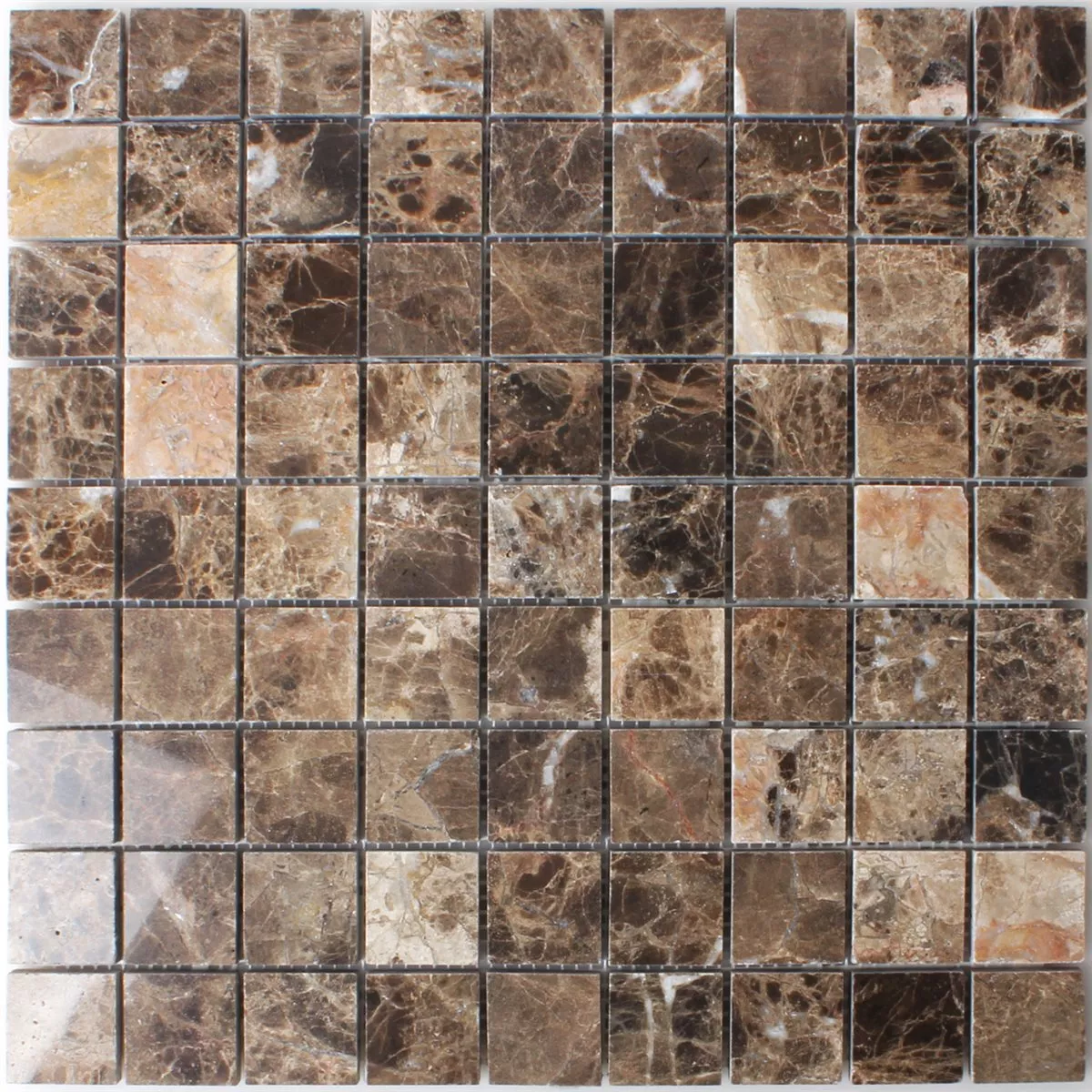 Mosaikkfliser Marmor Emprador Brun 32x32mm