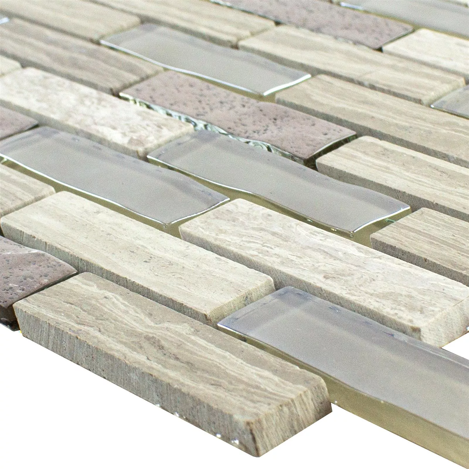 Glass Naturstein Mosaikk Concetto Selvklebende Grå Glass Naturstein Mosaikk Concetto Selvklebende Grå