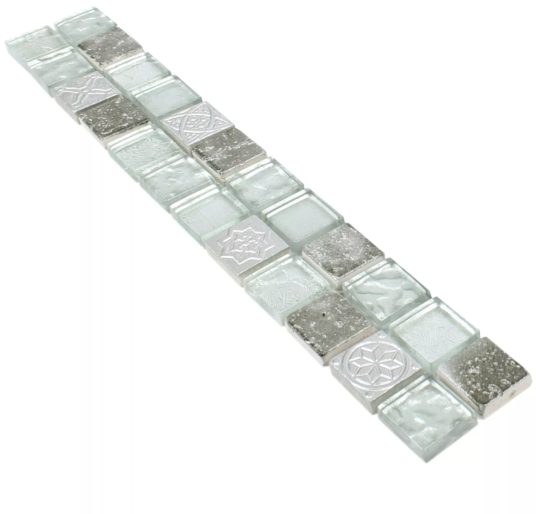 Glass Naturstein Flisekant Rockport Sølv