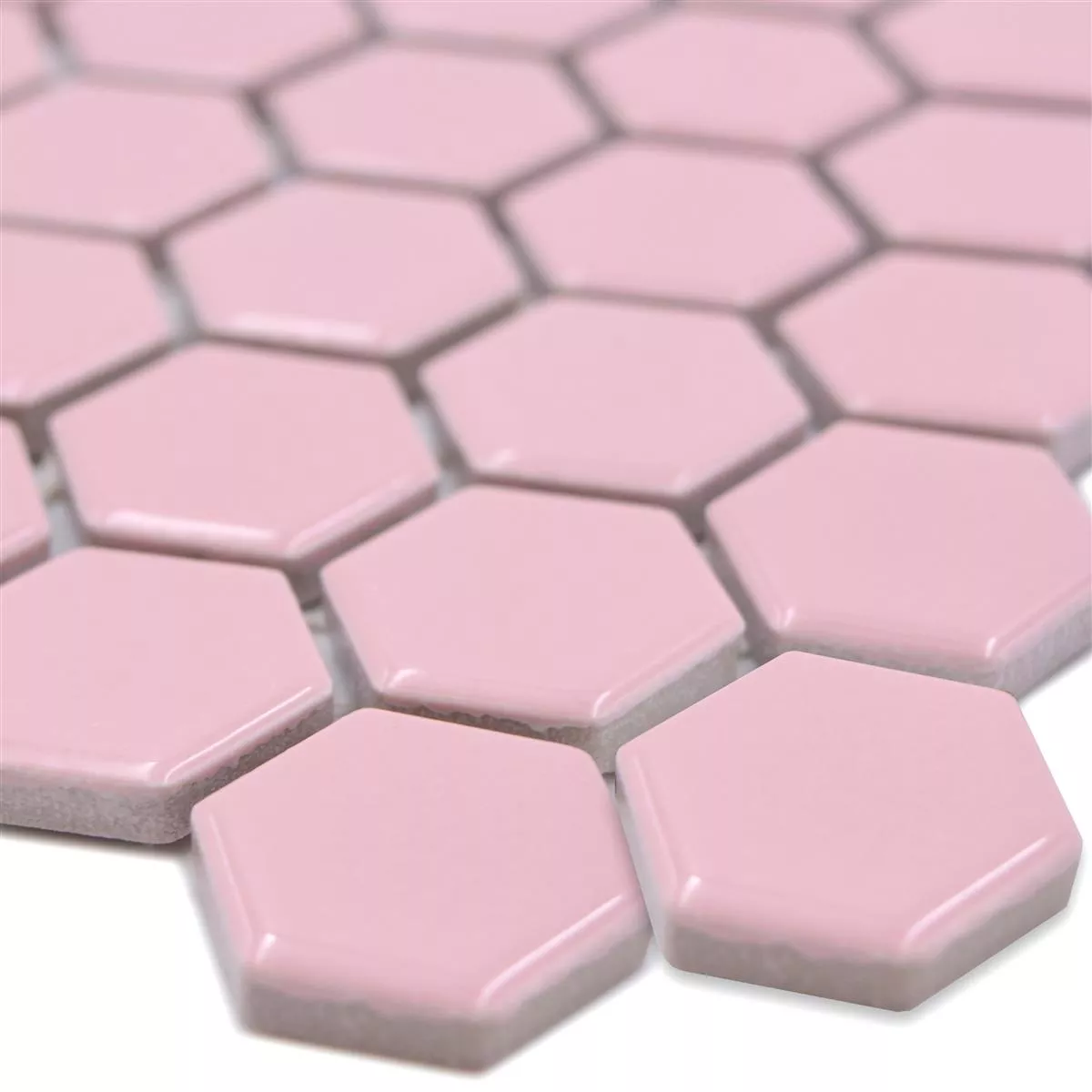 Keramisk Mosaikk Salomon Sekskant Rosa H23 Keramisk Mosaikk Salomon Sekskant Rosa H23