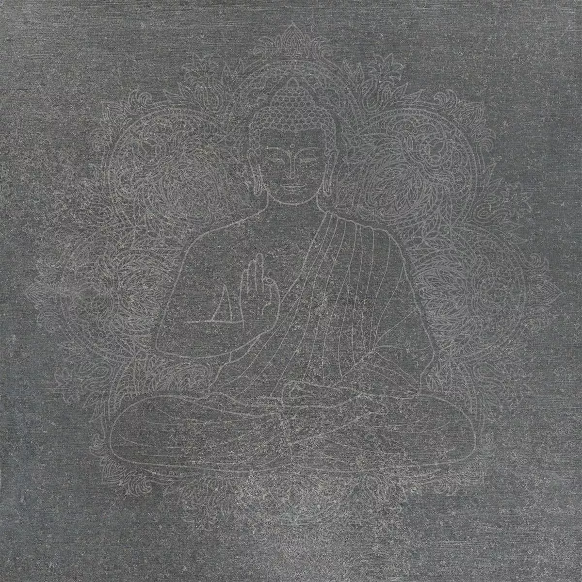 Gulvfliser Stein Utseende Horizon Antrasitt Innredning Buddha