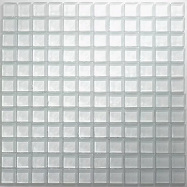 Glass Mosaikk Fliser Uni 23x23x8mm Hvit