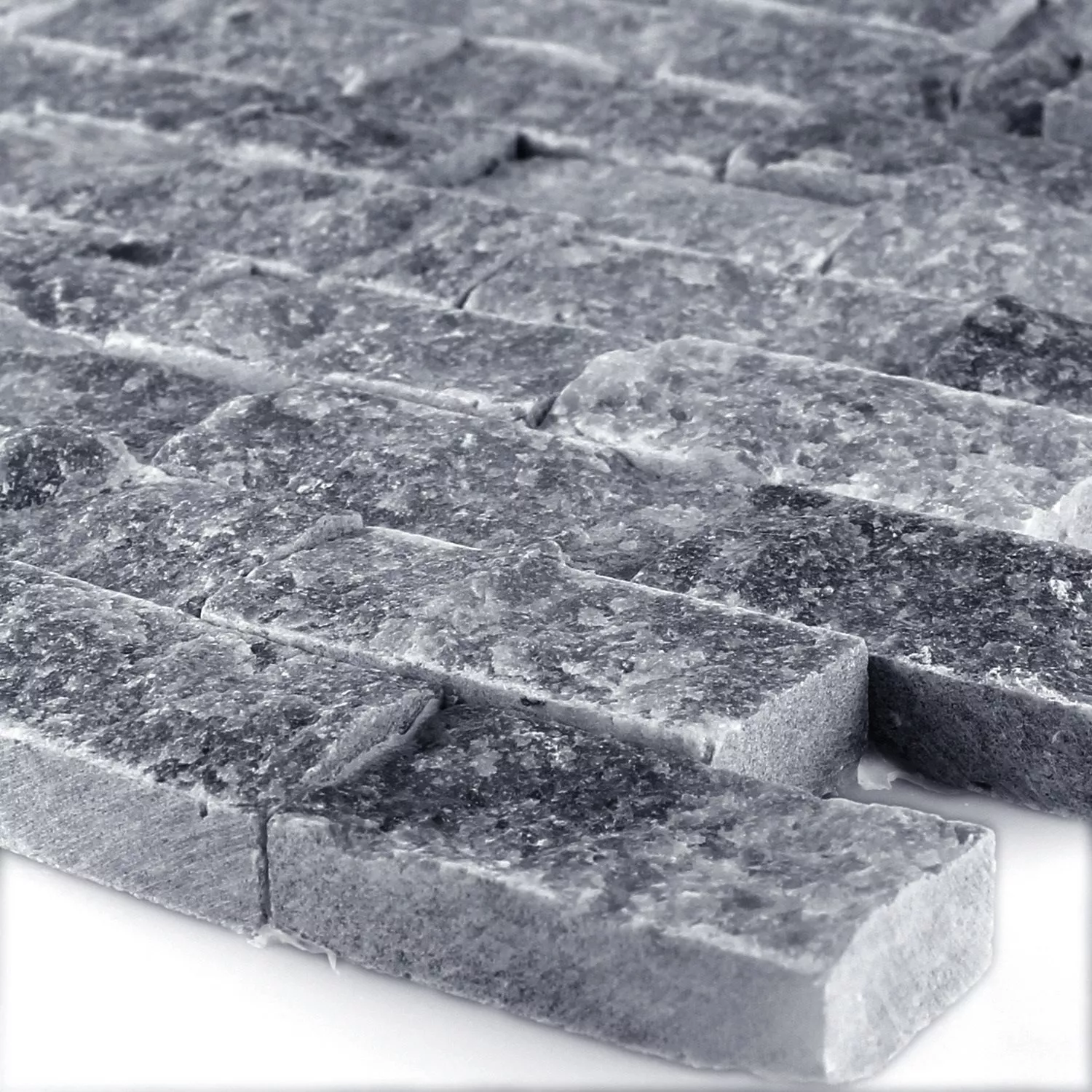 Mosaikkfliser Marmor Visso Nero 3D Mosaikkfliser Marmor Visso Nero 3D