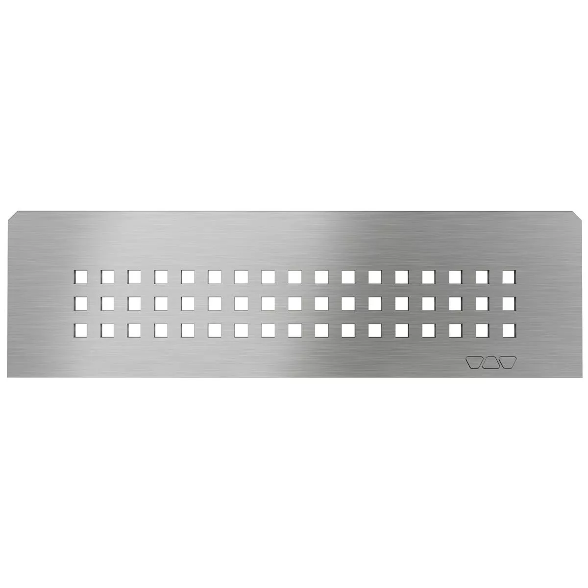 Nisjevegghylle Schlüter rektangulær 30x8,7 cm firkantet sølvfarget