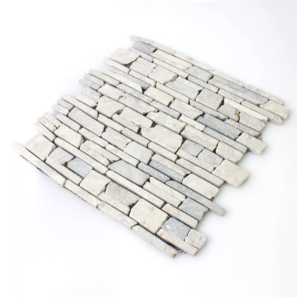 Mosaikkfliser Marmor Brick Uni Grey