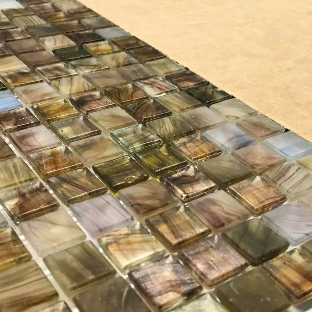 Glass Svømmebasseng Mosaikkfliser Pergamon Brun