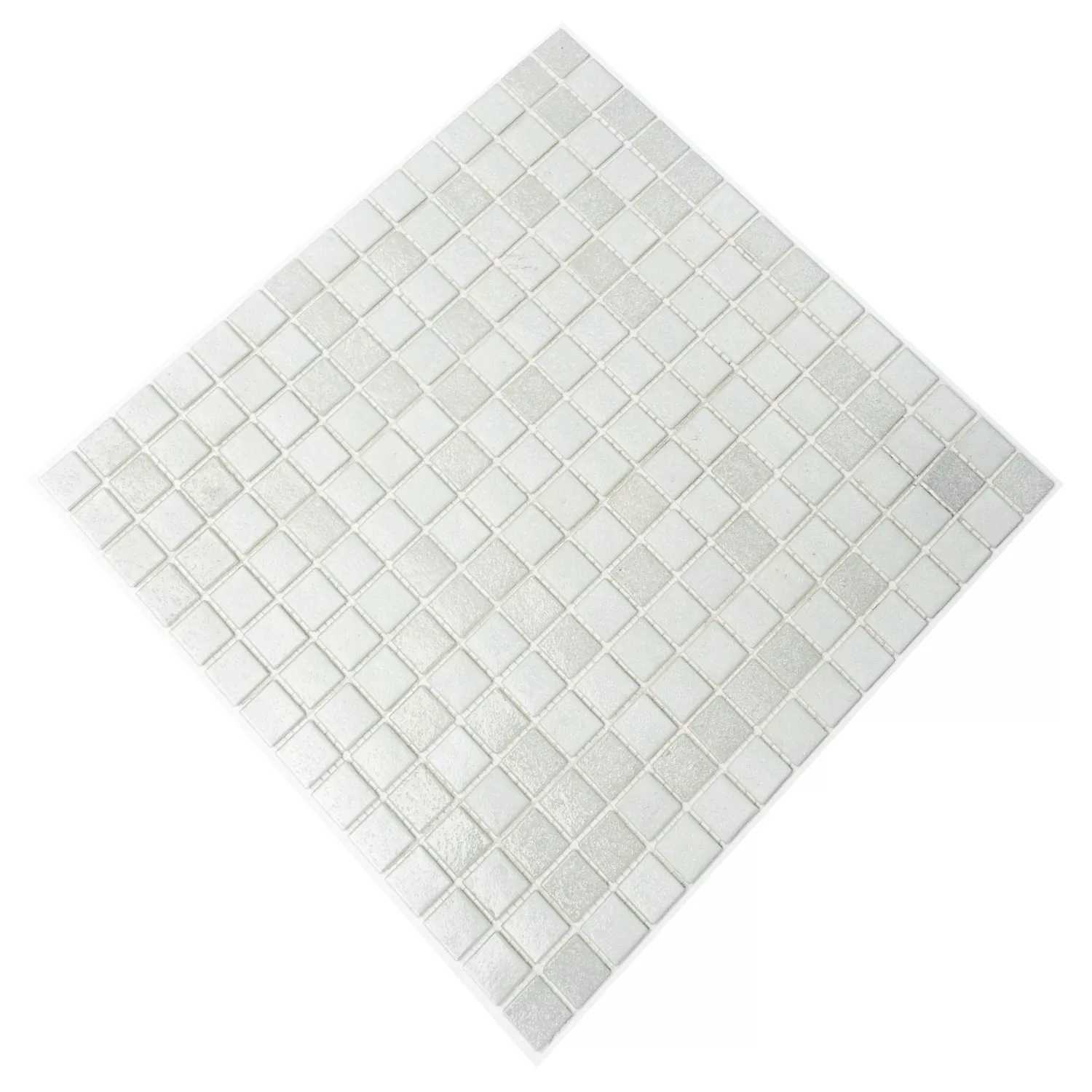 Glass Mosaikk Fliser Hvit Mix